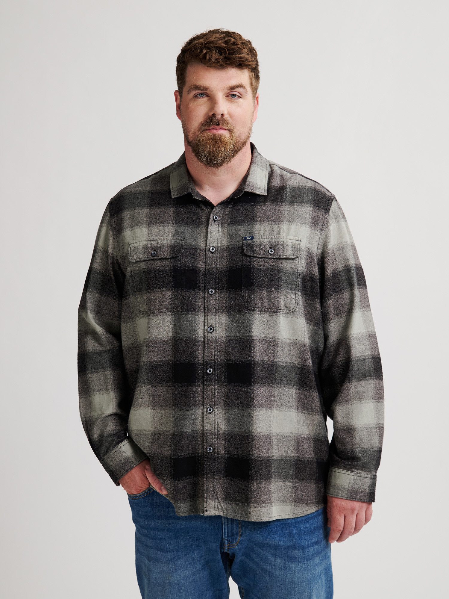 Petrol Industries Langarmhemd mit Brust Taschen