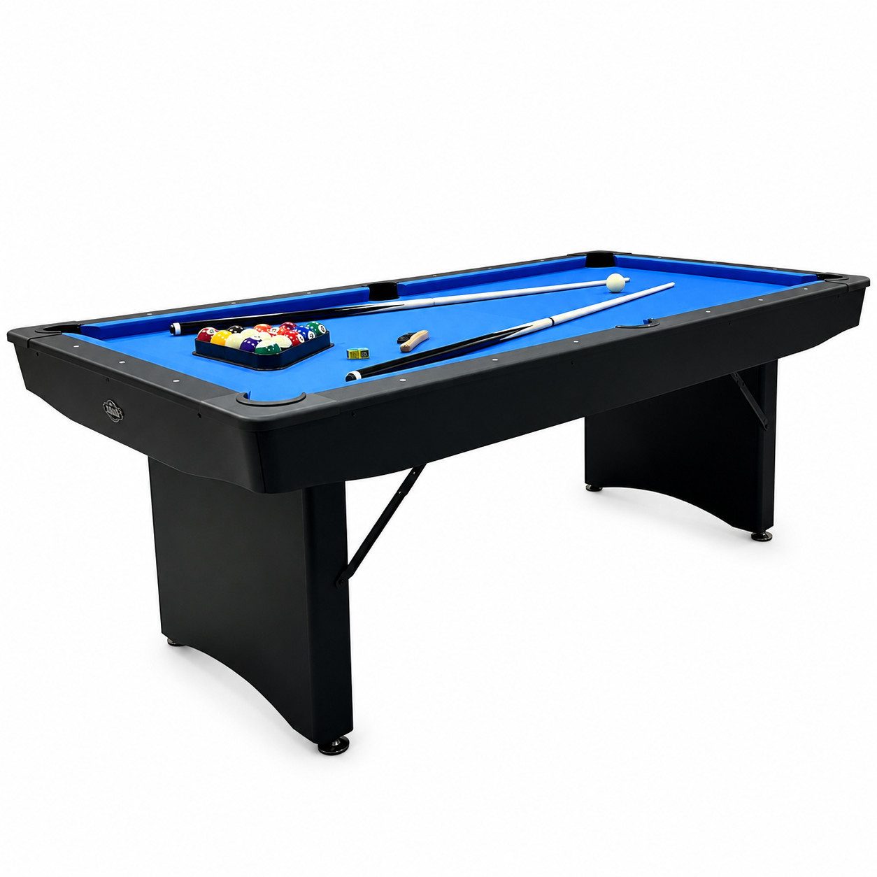 Billardtisch zusammenklappbarer Pool Billardtisch 6ft Schwarz inkl. Zubehör