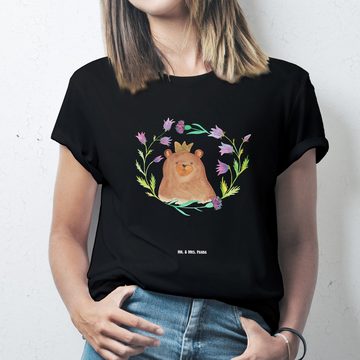 Mr. & Mrs. Panda T-Shirt Bär Königin - Schwarz - Geschenk, Teddybär, weltbeste Mama, beste Mam (1-tlg)