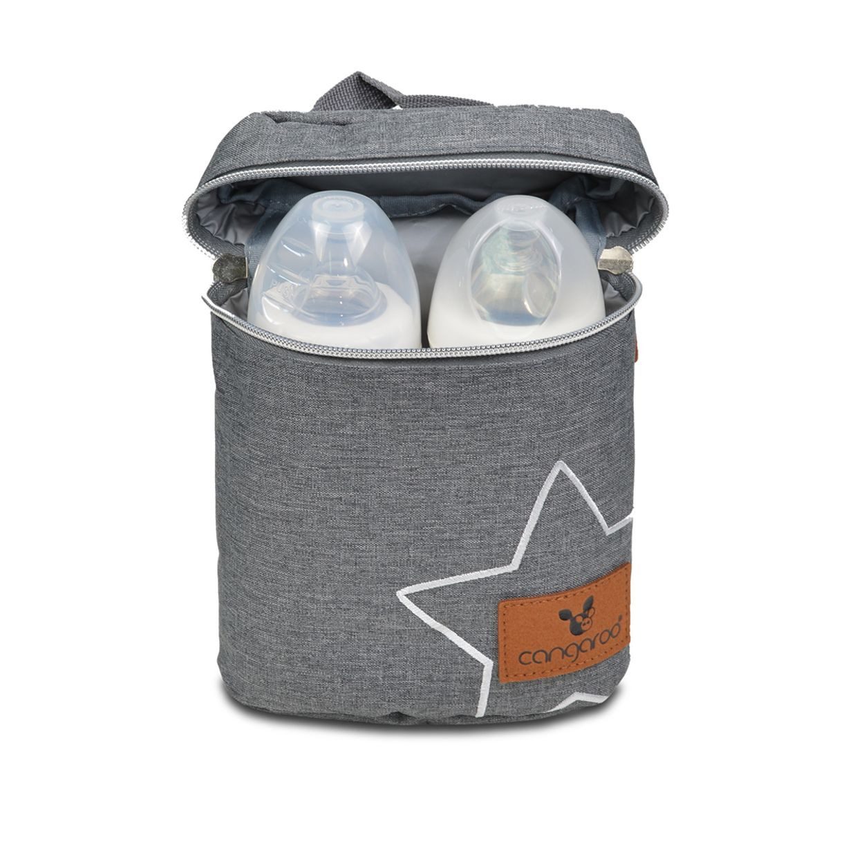 Cangaroo Wickeltasche Thermotasche Charlie Thermobox (1-tlg), Thermoskanne, Auslaufsicher, Teesieb, Edelstahl