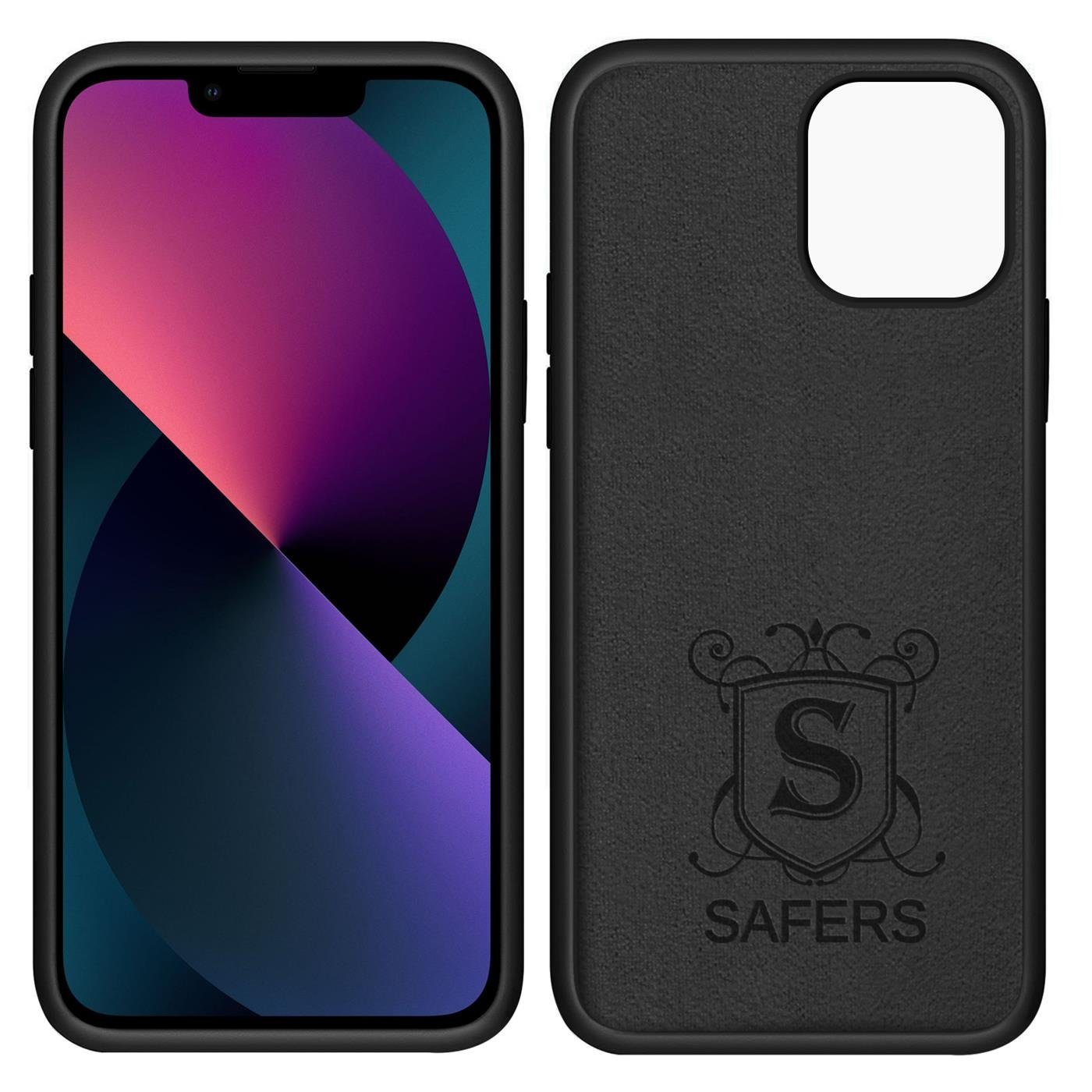 CoolGadget Handyhülle Silikon Case für das iPhone 15 Pro Slim TPU Cover 6,1 Zoll, Weiche Schutz Hülle mit Innen Fleece aus Stoff Handy Tasche – Bild 4 von 5