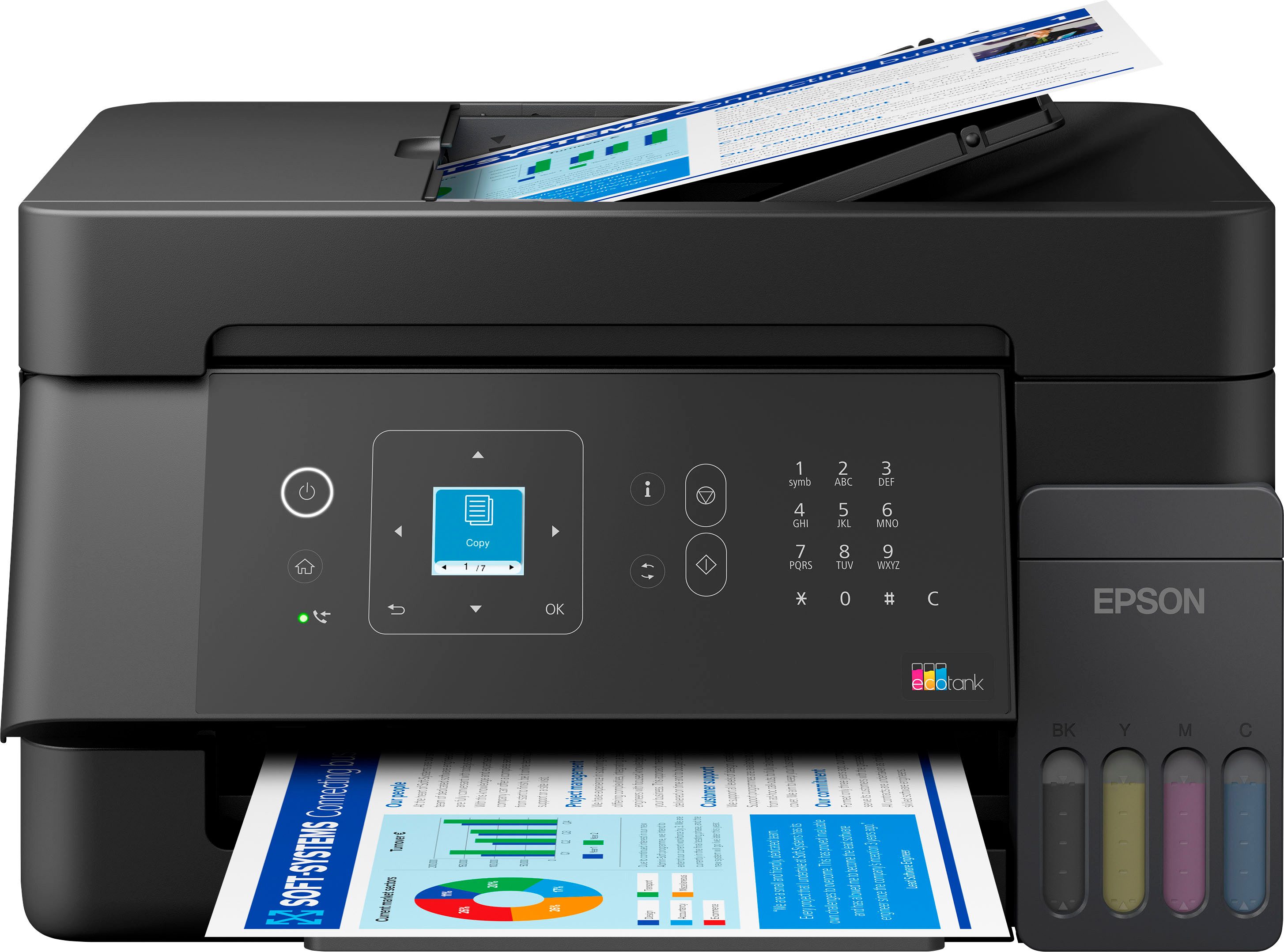 Epson EcoTank ET-4900 Multifunktionsdrucker, (WLAN (Wi-Fi), LAN (Ethernet), Wi-Fi Direct)