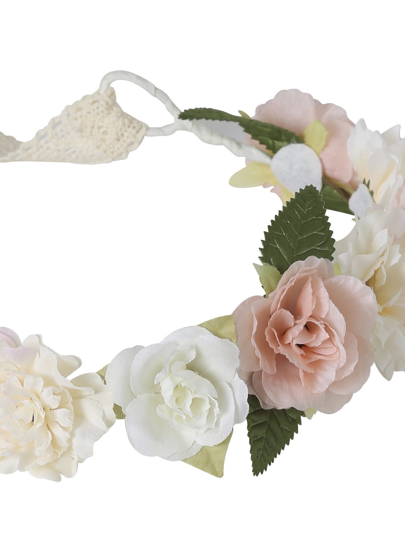 vertbaudet Haarband Mädchen Boho-Blumenkranz, Boho-Look