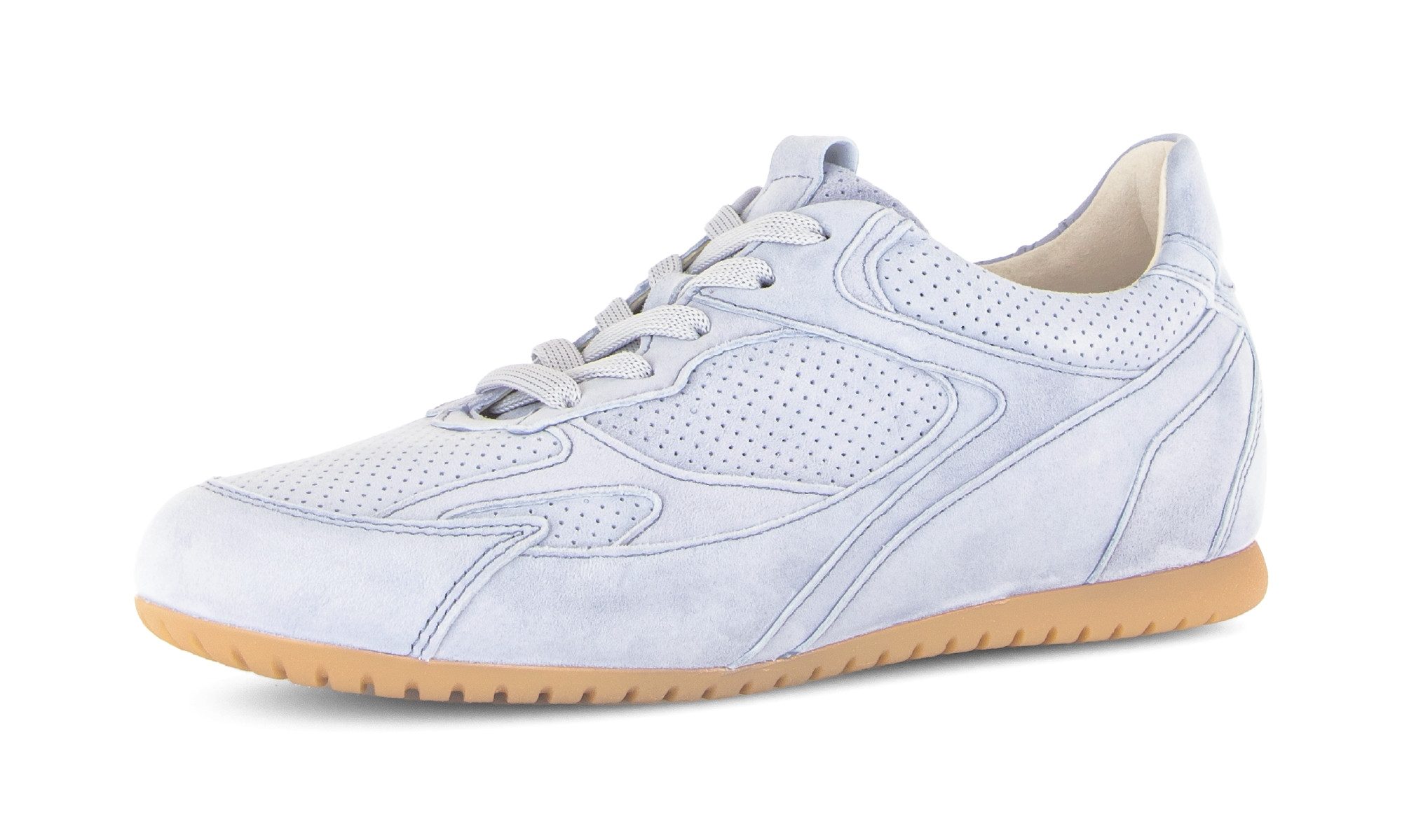 Gabor DAVOS Sneaker Freizeitschuh, Halbschuh, Schnürschuh mit Lochmuster, G-Weite