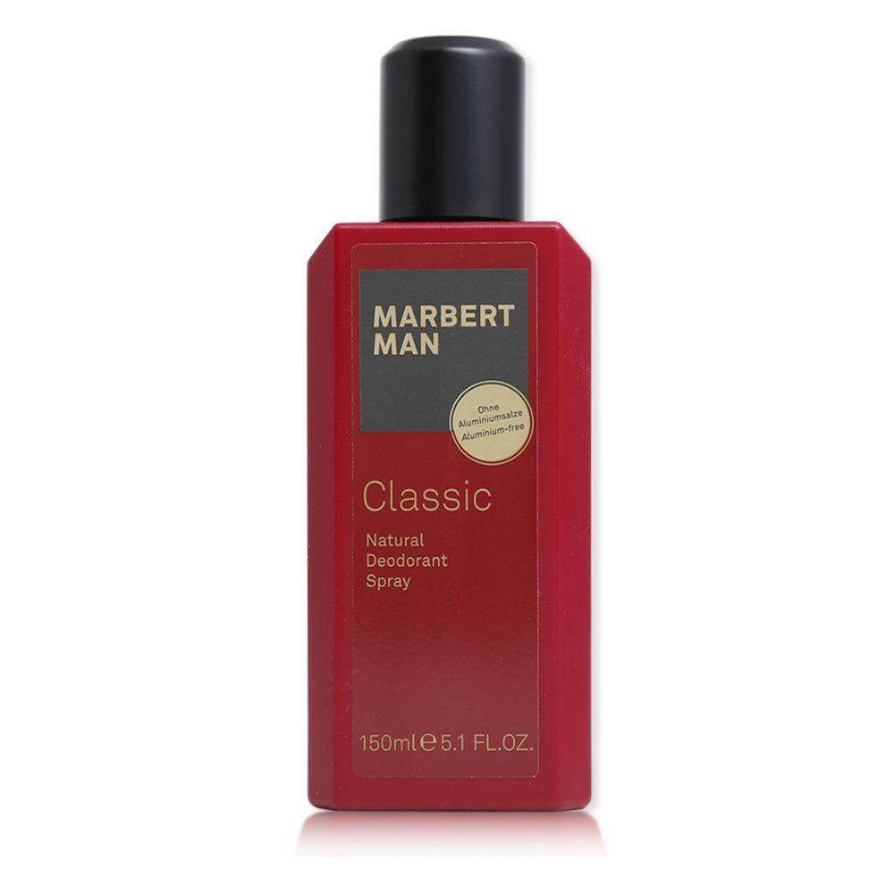 Marbert Deo-Pumpspray Marbert Man Classic Natural Deodorant Spray 150 ml, Flasche