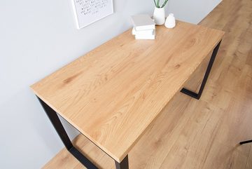 riess-ambiente Schreibtisch OAK DESK 120cm natur / schwarz, Arbeitszimmer · Holzwerkstoff · Metall · Industrial · Home Office