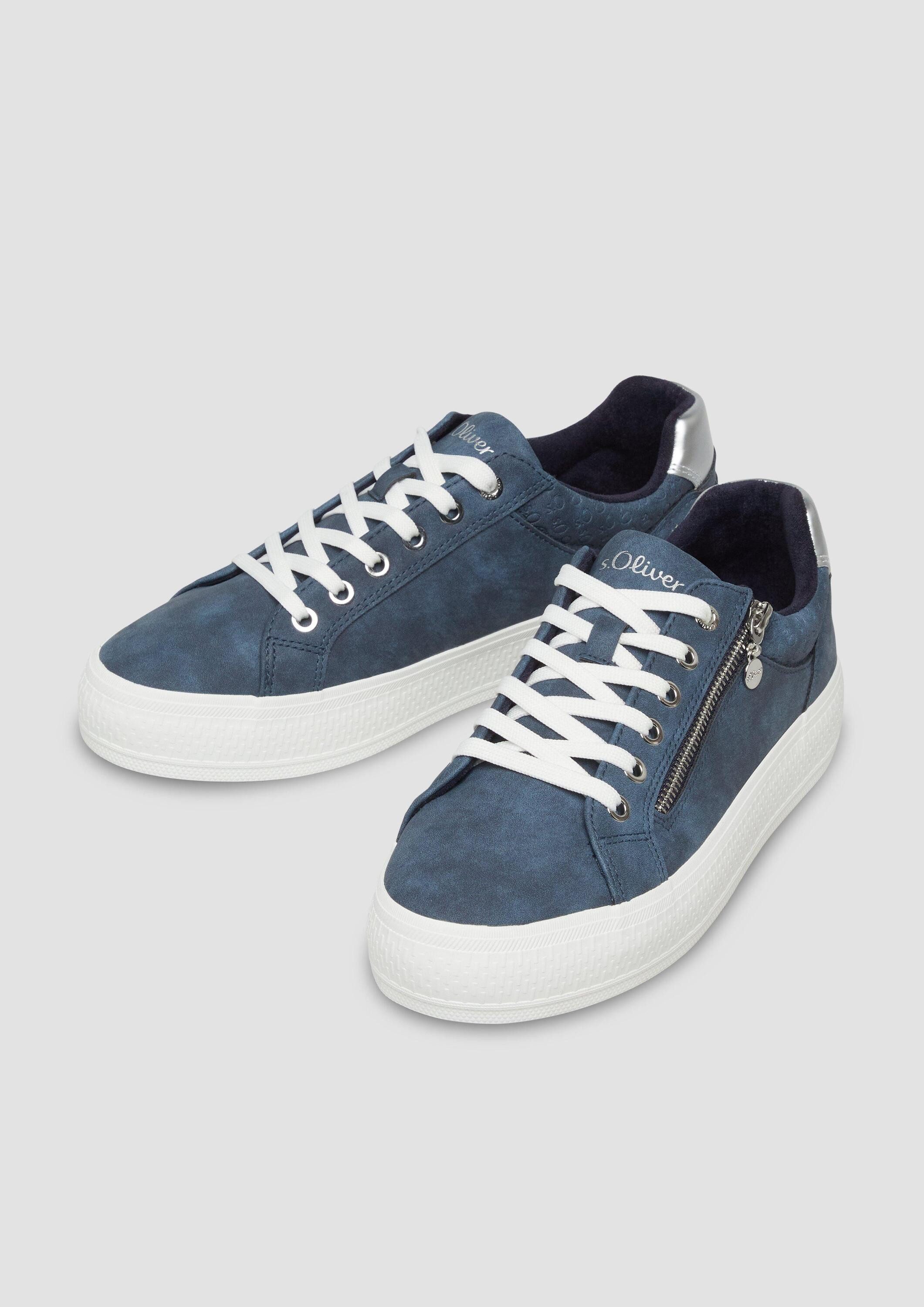 s.Oliver Sneakers Sneaker Sneaker mit Reißverschluss und Gummisohle