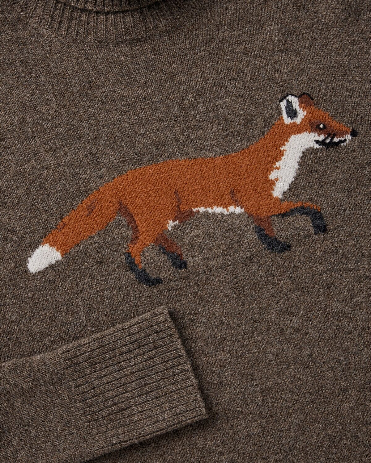 Brigitte von Schönfels Strickkleid Strickkleid Fuchsmotiv