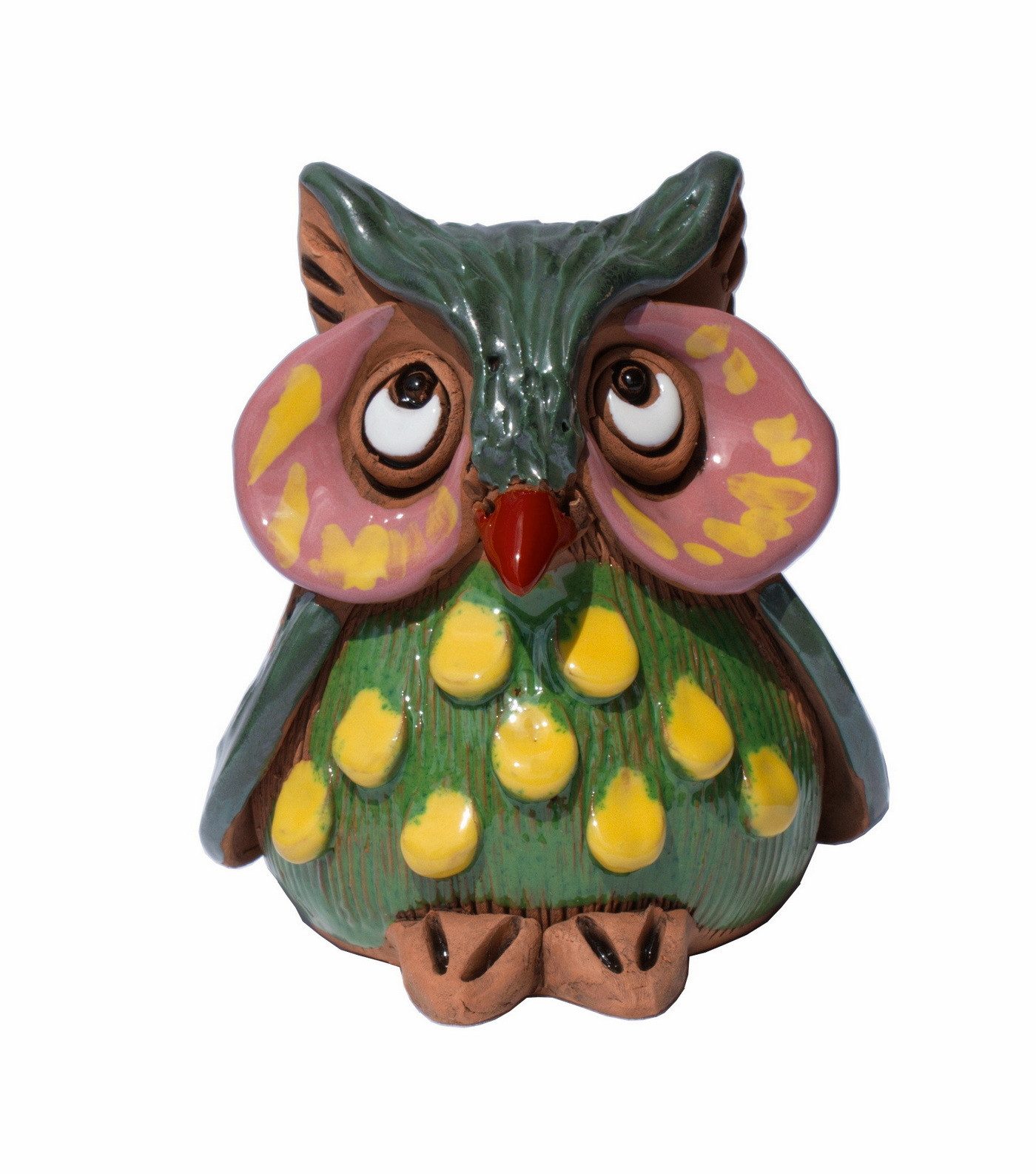Tierfigur Gartenstecker Eule Vogel Garten Deko Zaunhocker Skulptur Objekt Figur