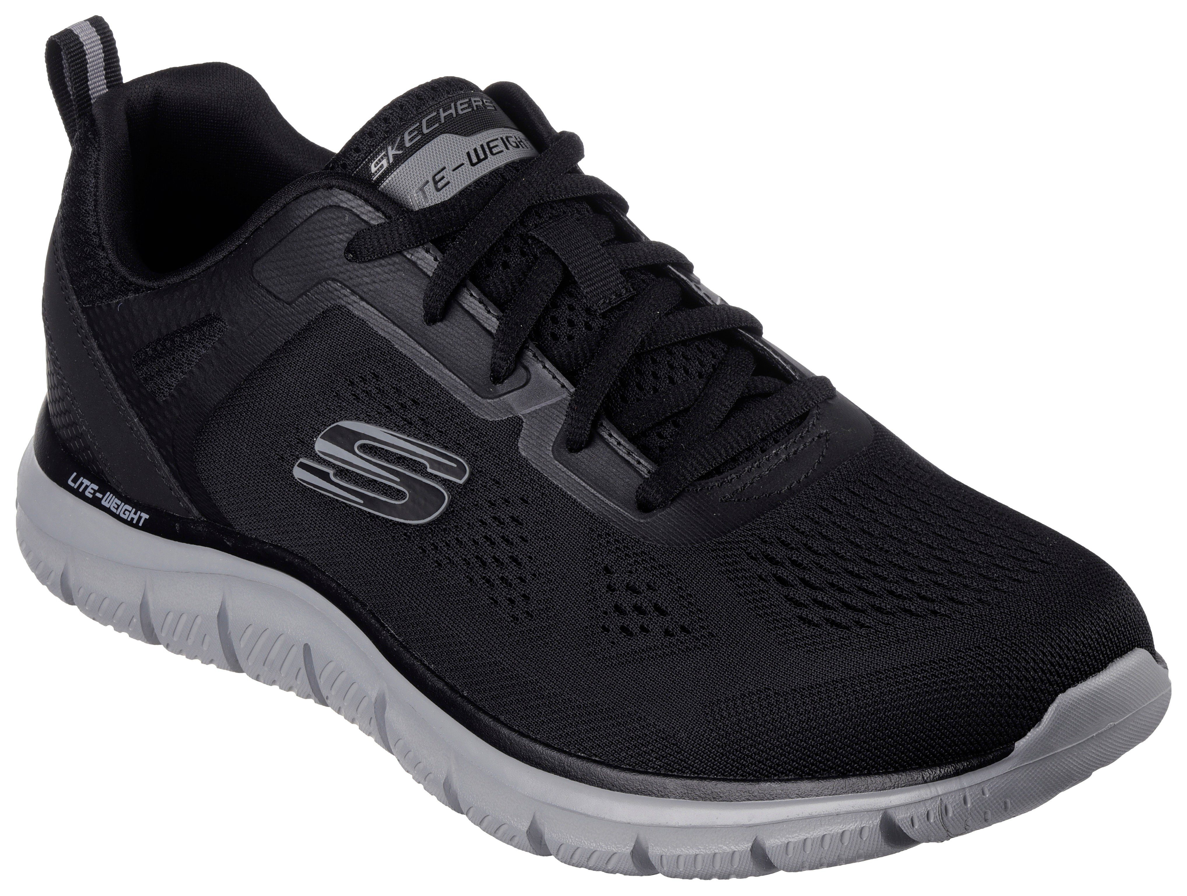 Skechers TRACK Sneaker mit leichter Laufsohle schwarz-grau