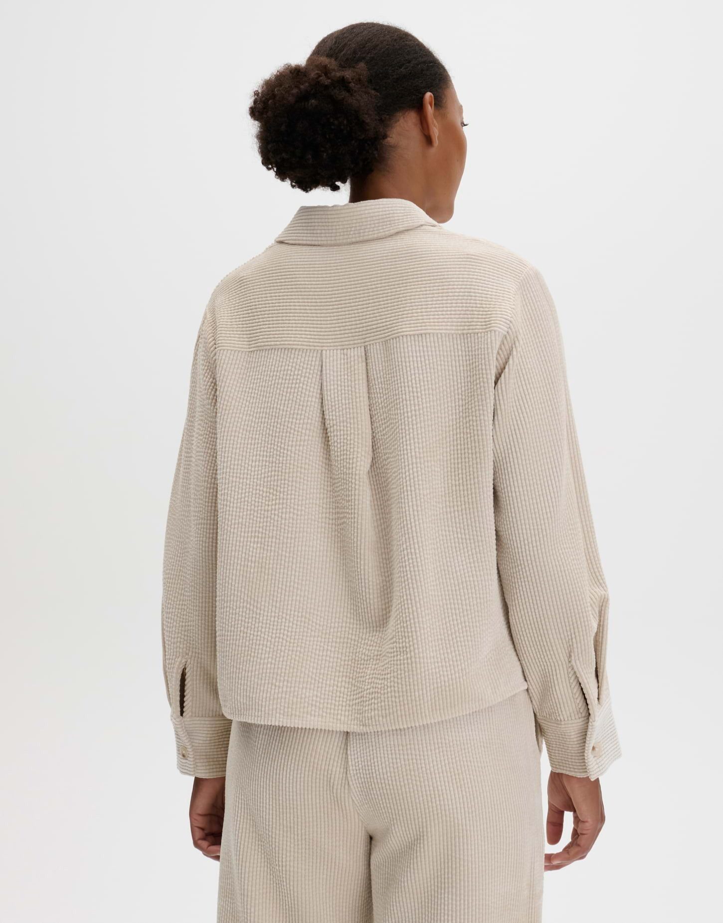 someday Langarmbluse Zortney modern aus weichem Cord Kellerfalte im rücken für einen modernen, komfortablen Look