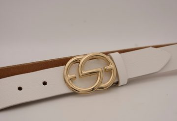 AnnaMatoni Ledergürtel mit goldener Schließe