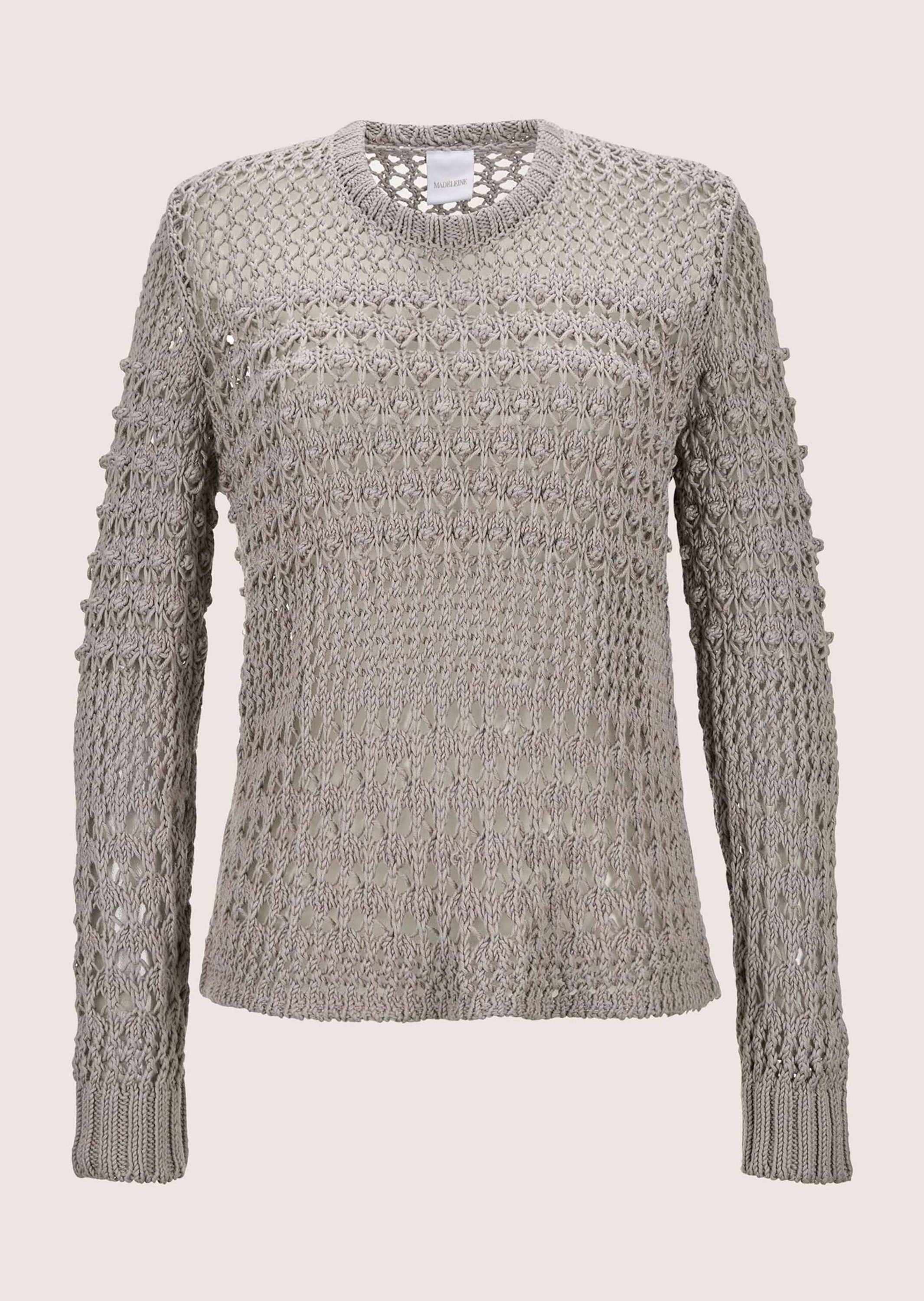 Strickpullover Pullover mit Ajour-Muster