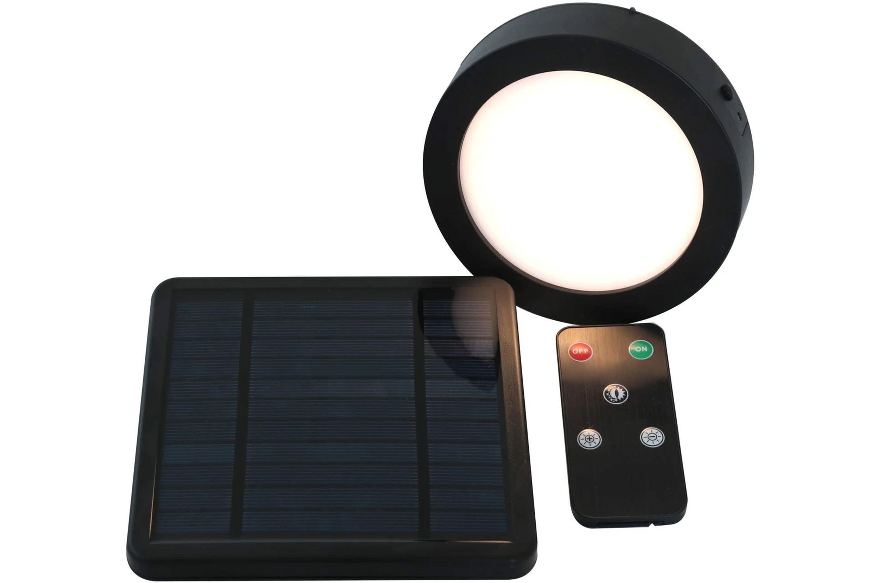 Kynast Garden LED Solarleuchte Solar LED Magnetleuchte warmweiß inklusive Fernbedienung schwarz