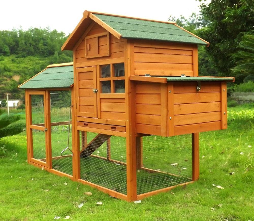 Zoopplier Hühnerstall »Hühnerstall Hühnerhaus winterfest Nr.06 Collosus«, 210x90x133cmWetter