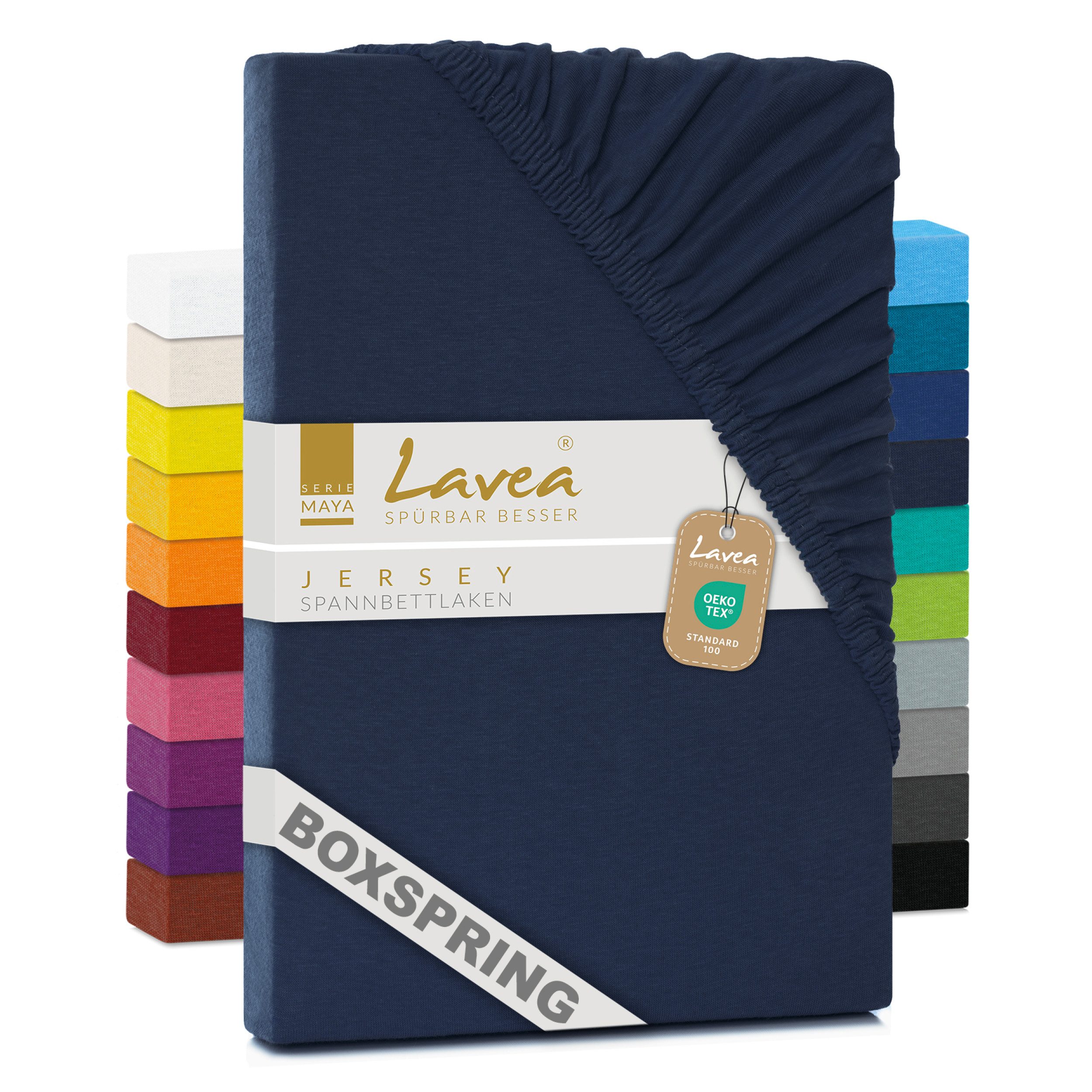 Lavea Spannbettlaken Bettlaken Maya, für Matratzen, mit Rundumgummizug, 100 günstig online kaufen