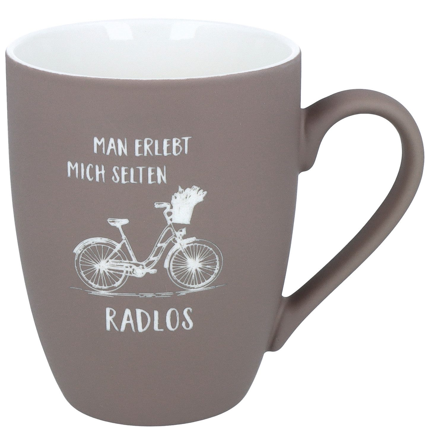 Spruchreif® Tasse SOFT-TOUCH-Tasse mit Gravur·Geschenk für Radfahrer und Mountain Biker