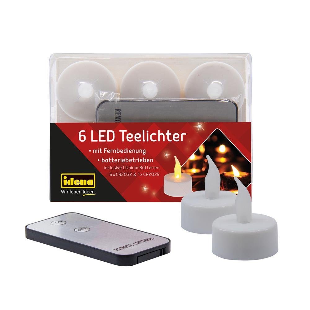 Idena Teelicht Idena - 6 Stück LED Teelichte mit Fernbedienung, Elektrische günstig online kaufen