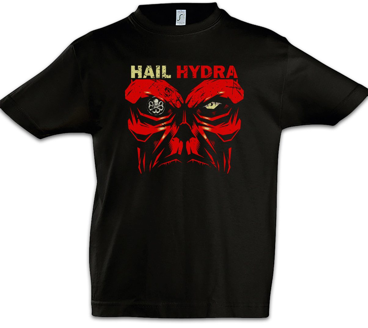 Print-Shirt Hail Hydra Kinder T-Shirt Nick Red TV Seargent Shield Fury Skull Agent