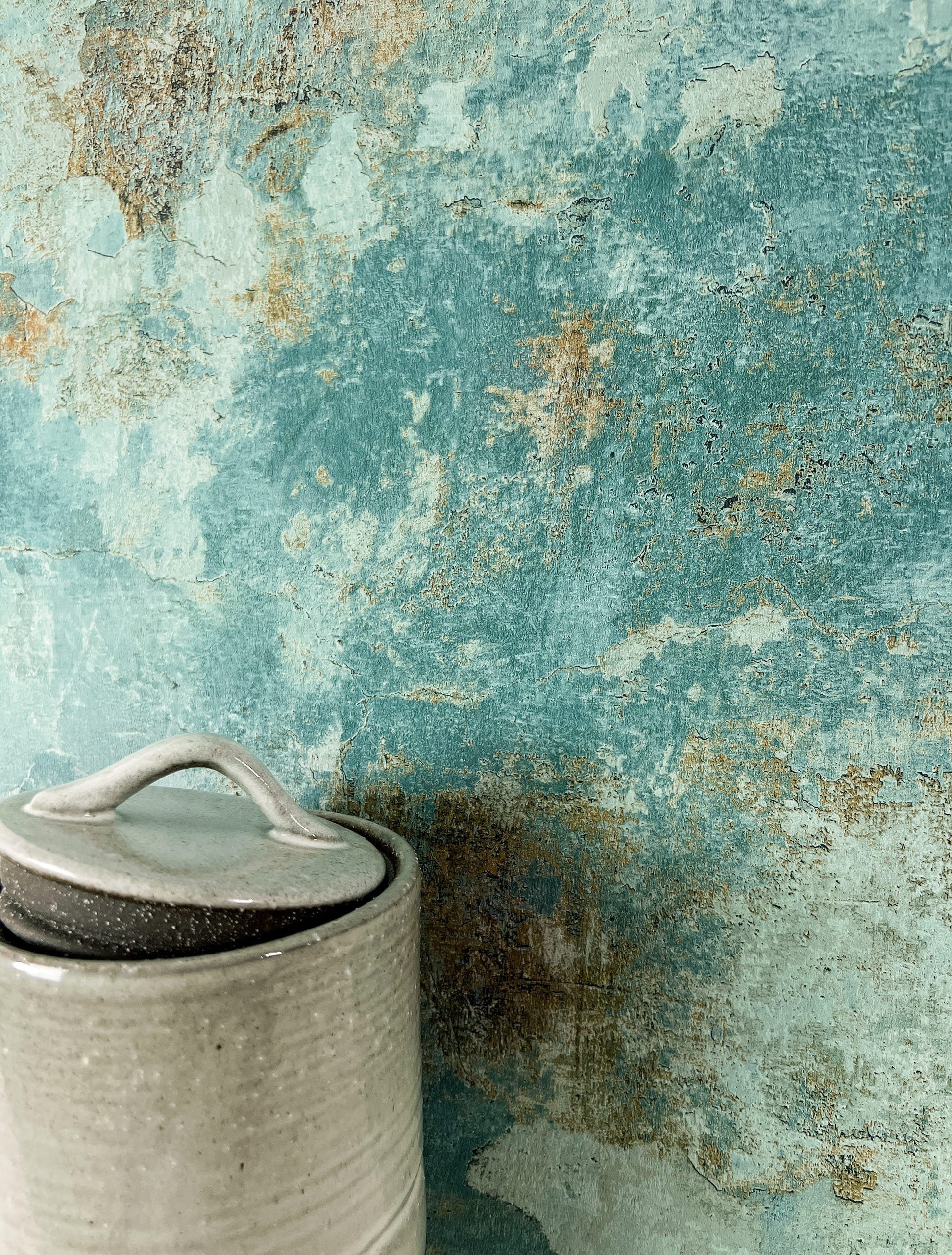 Newroom Vliestapete, Türkis Tapete Modern Beton günstig online kaufen