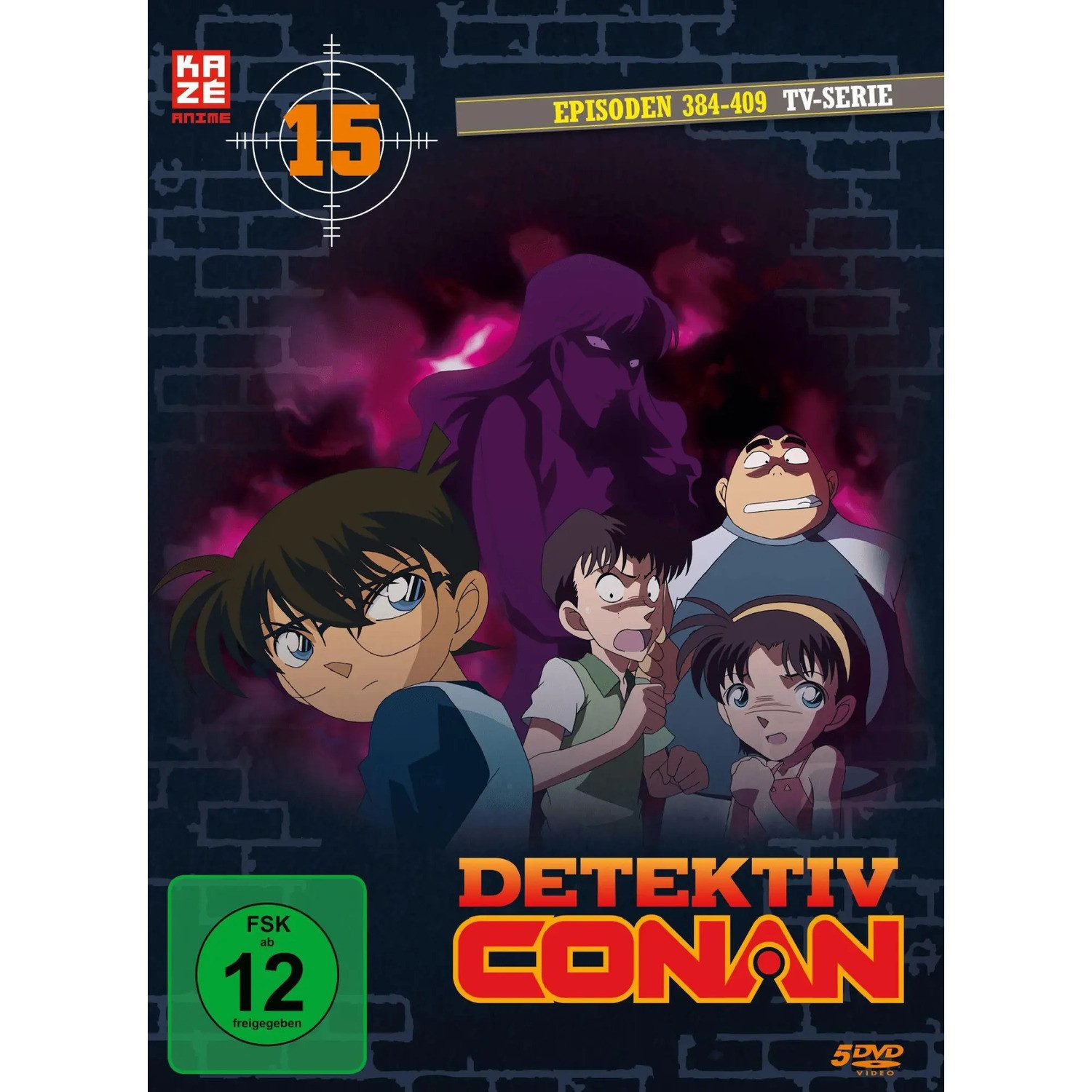 Crunchyroll DVD Detektiv Conan - TV-Serie - DVD Box 15 (Episoden 384-409) (5 DVDs)