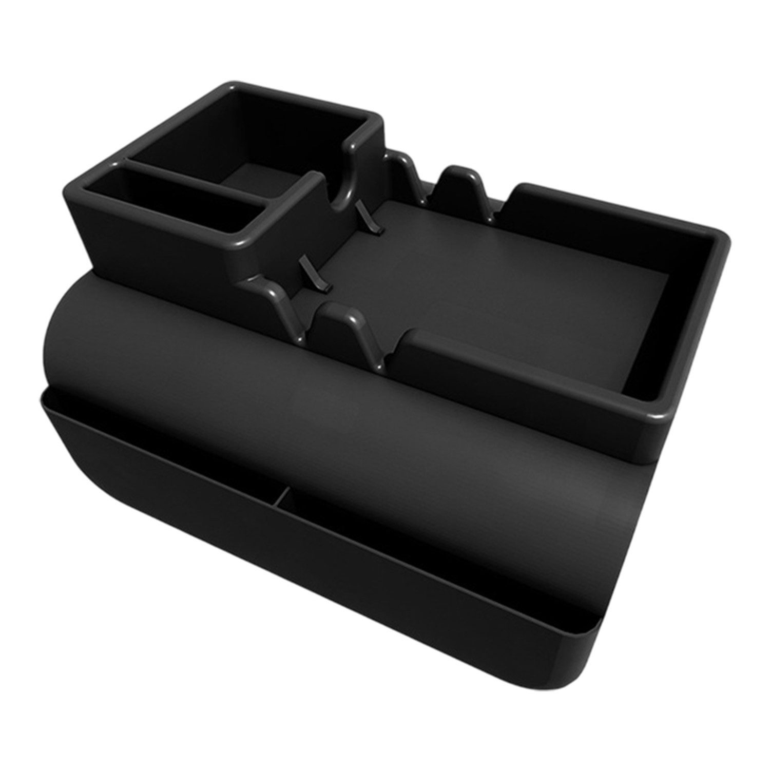 Refttenw Tablett Sofatablett Armlehne mit Getränkehalter,Anti-Rutsch Sofa Tablett, mit Zwei Seitentaschen und Telefonhalterung