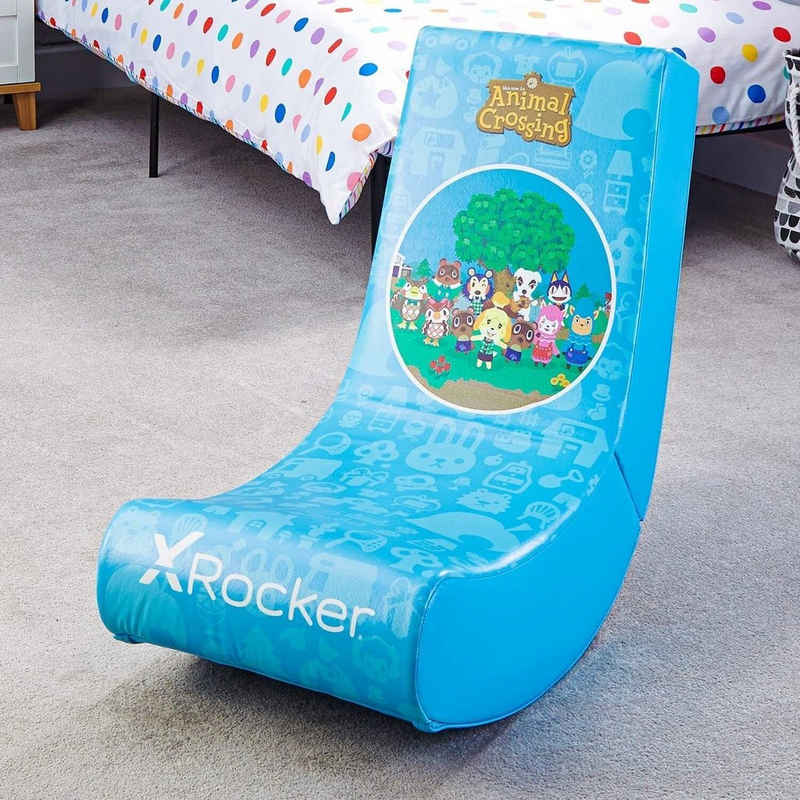 X Rocker Gaming-Stuhl »X Rocker Nintendo Animal Crossing Gaming Sessel Bodensessel für Kinder« (Packung)