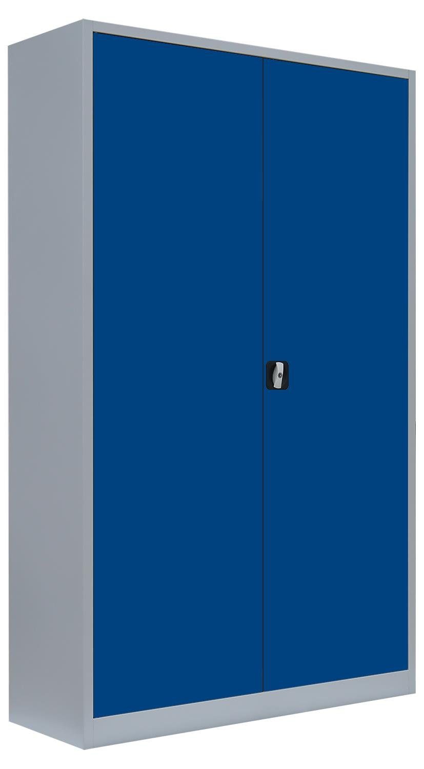 Steelboxx Mehrzweckschrank XXL Metallschrank abschließbar Aktenschrank 195x120x60cm (1-St) Komplett montiert, keine Montage notwendig