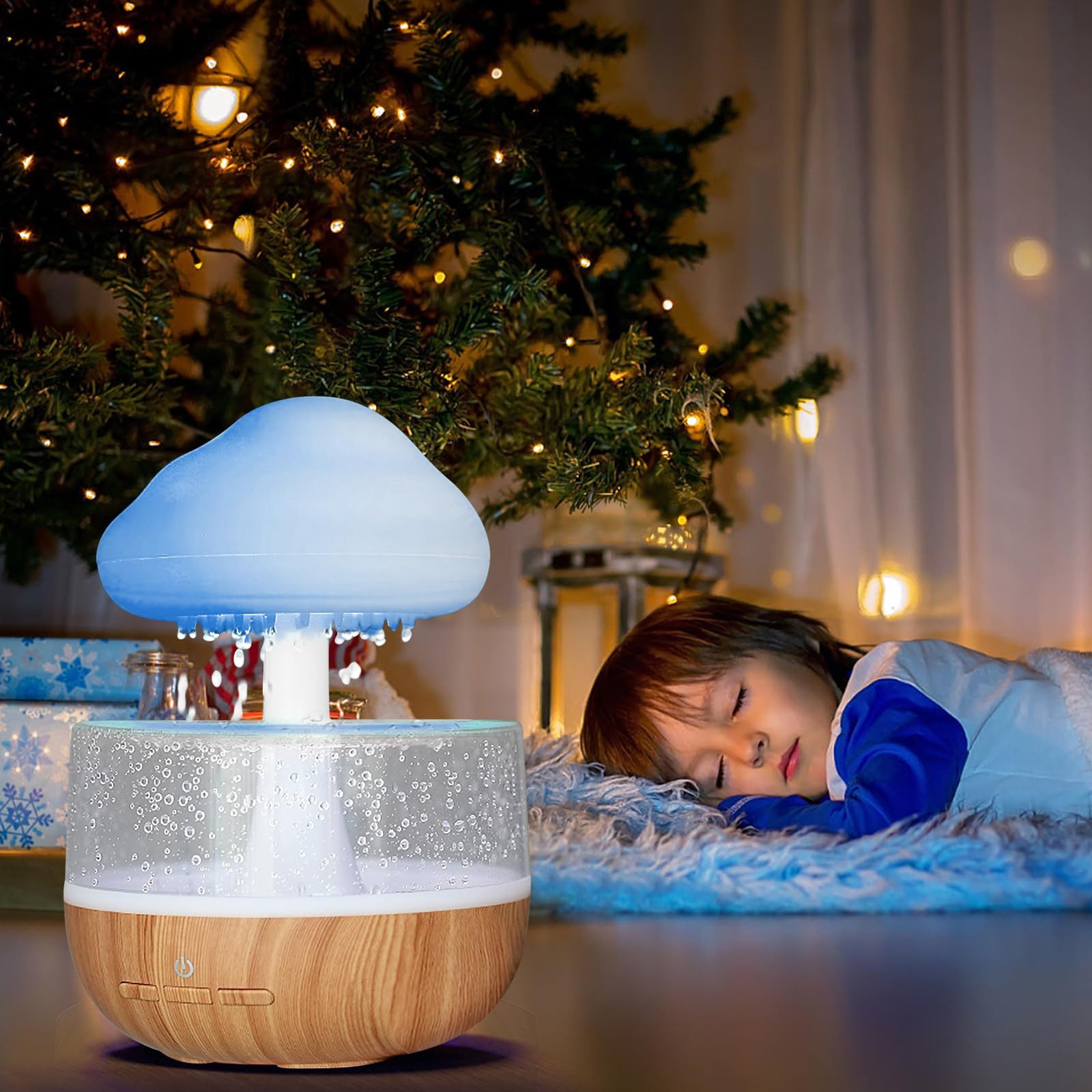 MOPUEA Luftbefeuchter Luftbefeuchter Regenwolke Nachtlicht 7 Farbe Aromathe günstig online kaufen