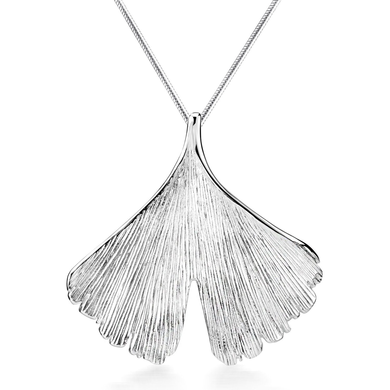 Materia Kettenanhänger Ginkgo / Ginkgoblatt Silber günstig online kaufen