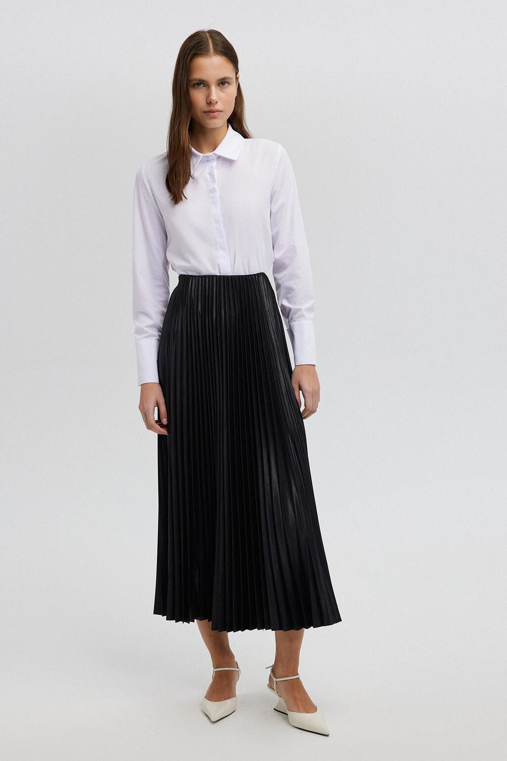 touche prive Faltenrock Elastisch Taille Maxi günstig online kaufen