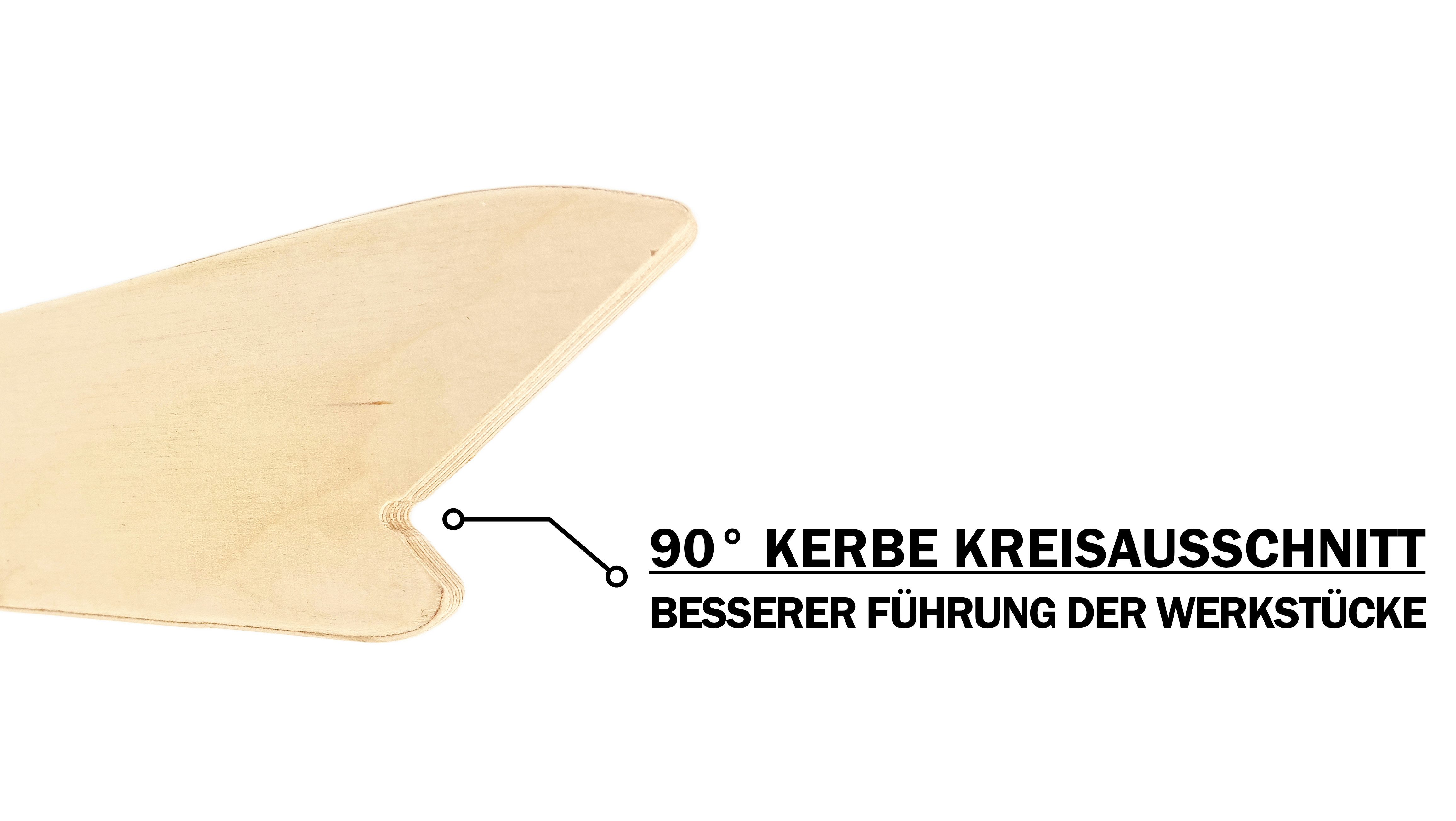 Kernholz Werkzeughalter Schiebestock für Tischkreissägen / Werkstückschieber, 1-tlg.