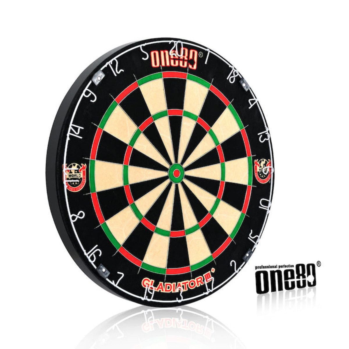 one80 Dartscheibe Professionell Gladiator 3+ Dartboard ohne Rotafix, (kein Set, kein Set)