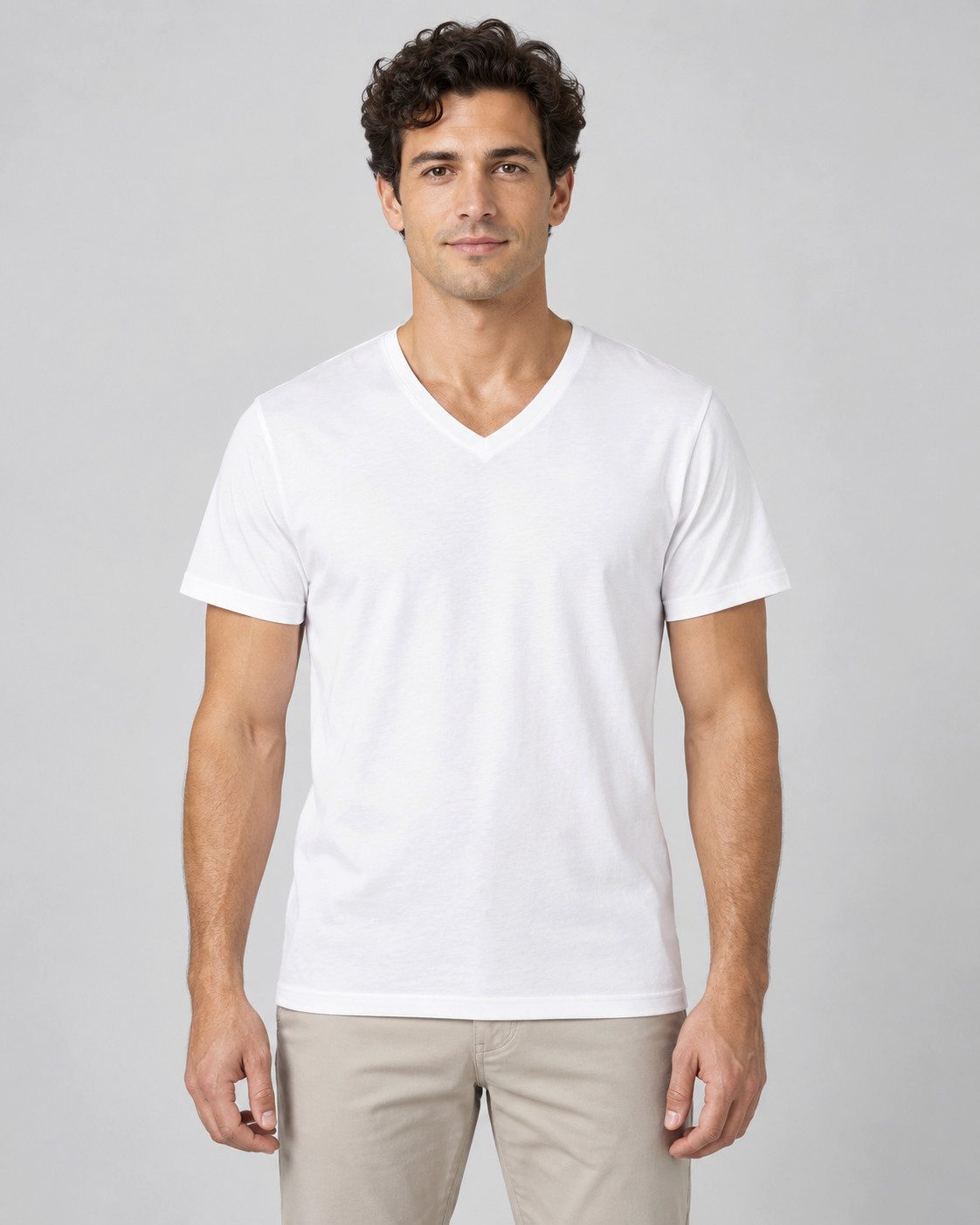 Sitztgut T-Shirt Herren V-Ausschnitt 155 g/m² (1-tlg) 155 g/m², Medium Fit