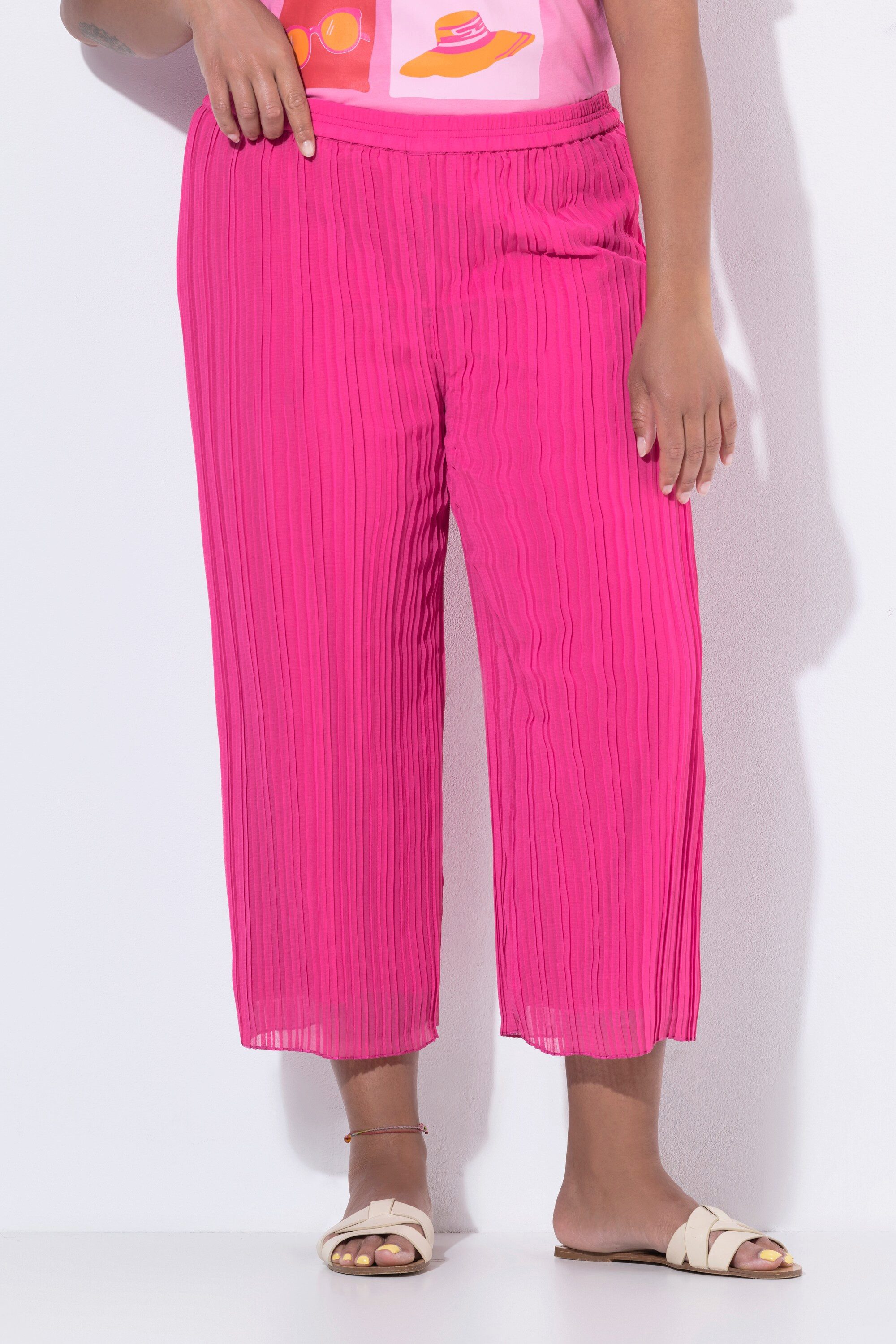 Angel of Style Funktionshose Plissee-Culotte weites gerades Bein