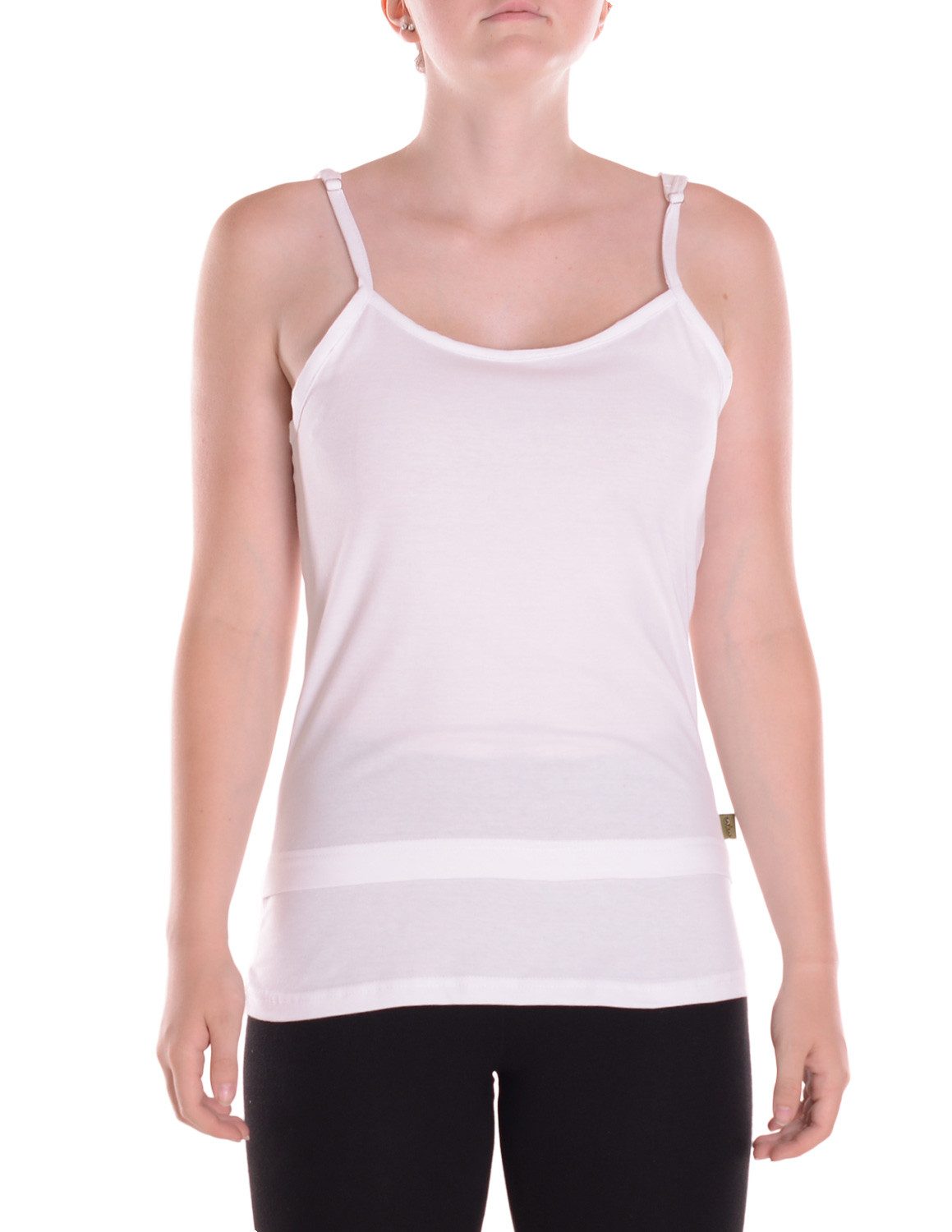 Vishes Shirttop Sommertop Damen Träger Verstellbar Unifarben Jersey Baumwolle Alternative Mode, Boho, Hippie, Ethno, Festival