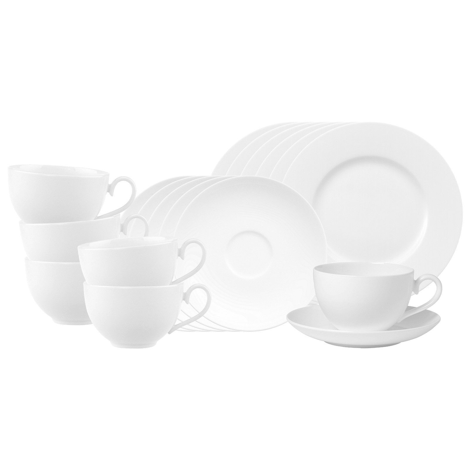Villeroy & Boch Kaffeeservice Royal Cappucchino-Set 18er Set (18-tlg), 6 Personen, Porzellan