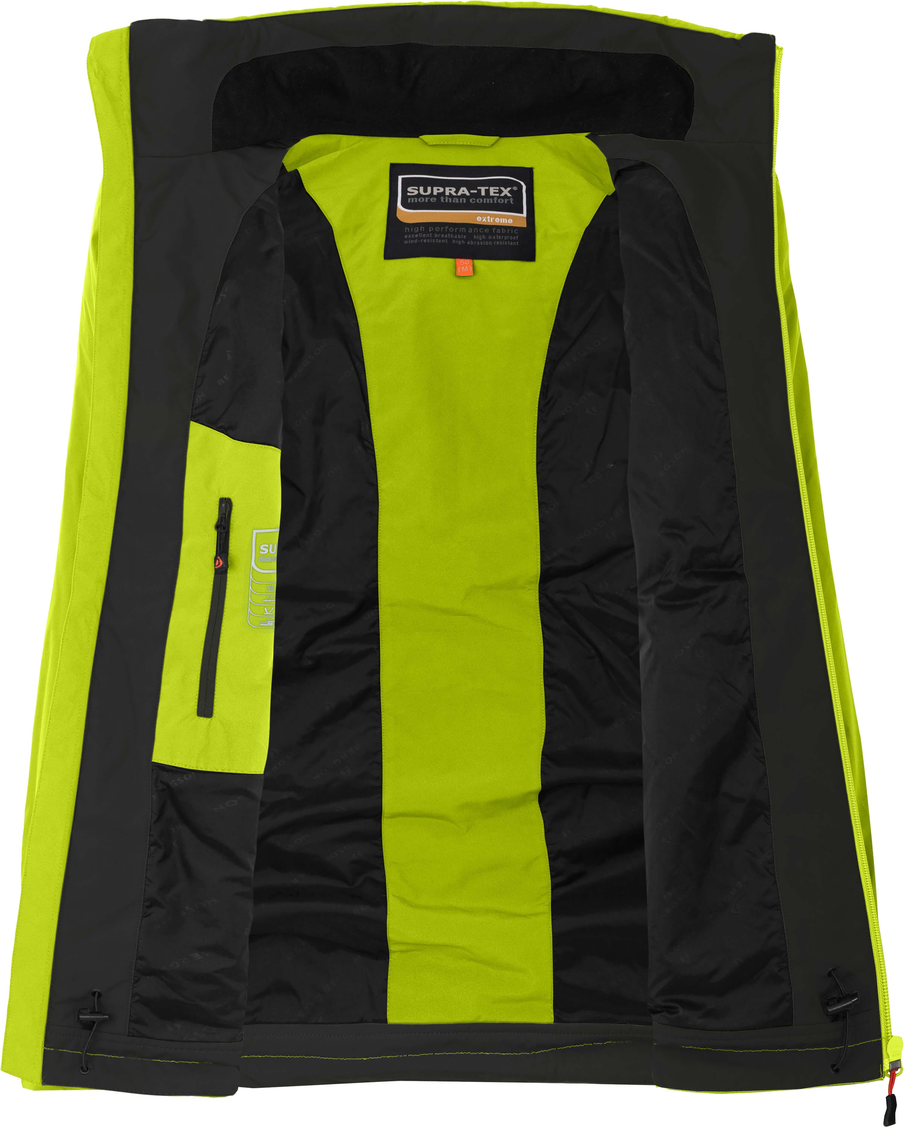 Bergson Regenjacke TALLMOS 3in1 Doppeljacke Herren Regenjacke, Fleece Innenjacke, 20000 mm Wassersäule, Normalgrö – Bild 4 von 5