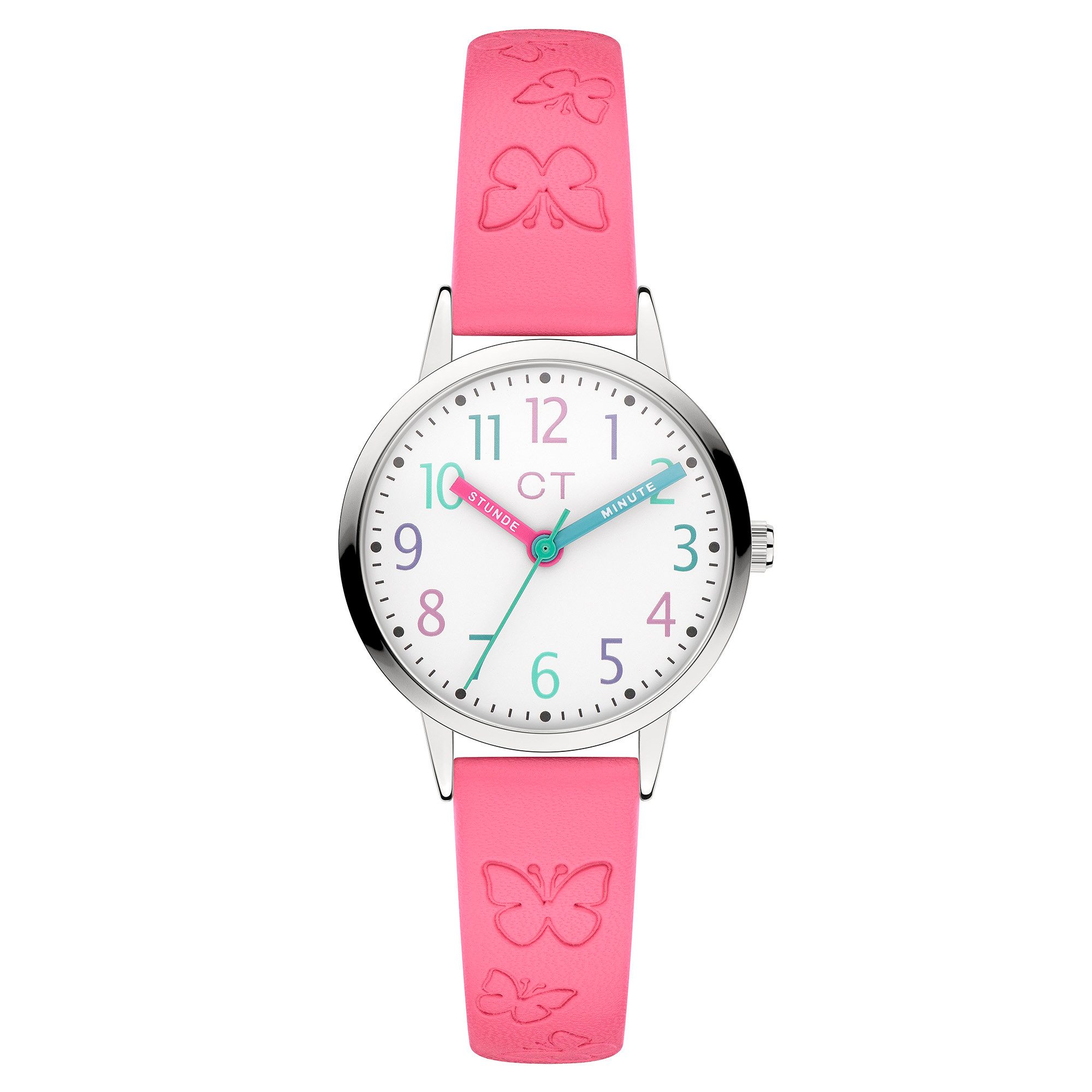 COOL TIME Quarzuhr The Cool Pink Butterfly CT-0061-LQ, Armbanduhr, Kinderuhr, Mädchen, analog