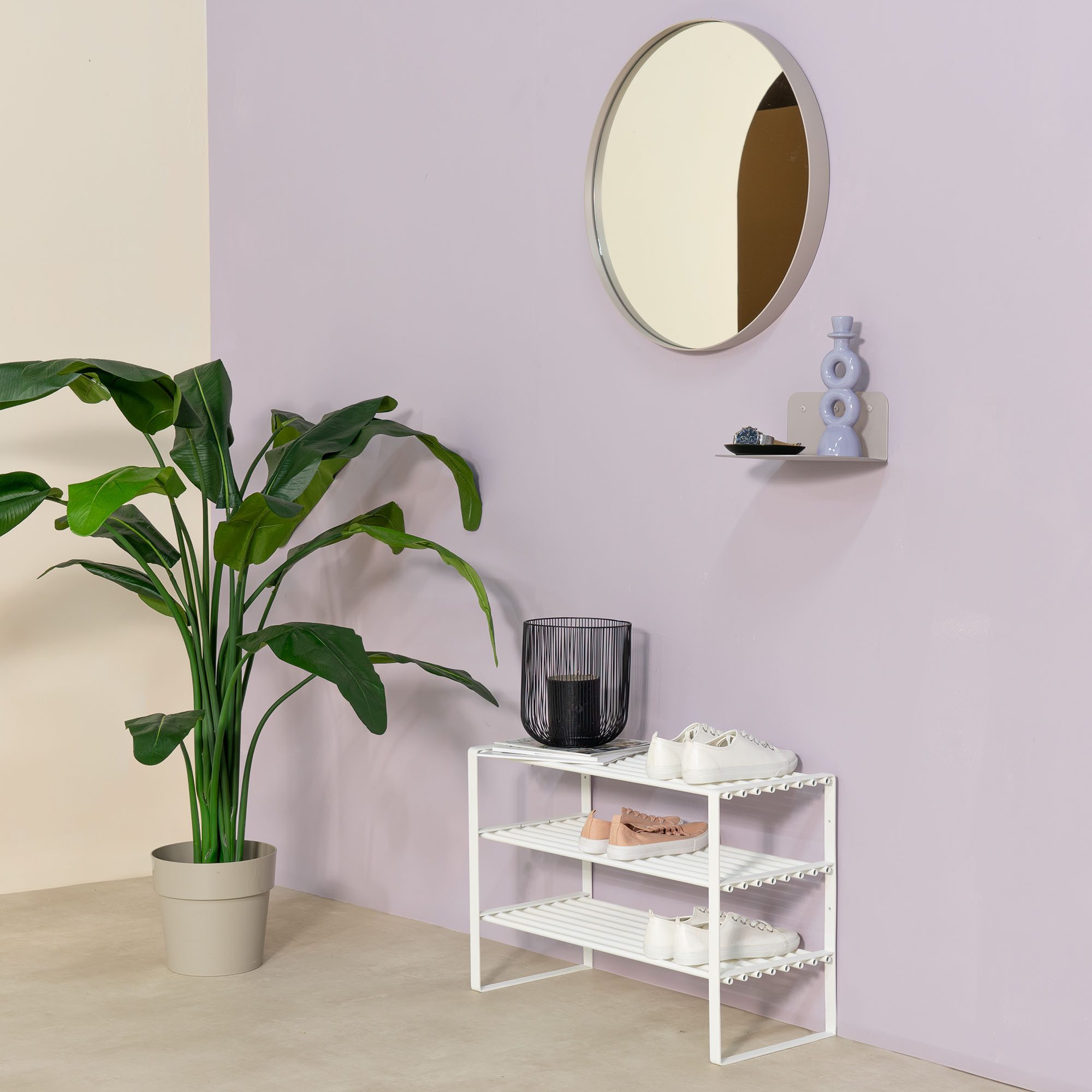 Spinder Design Schuhregal REX SR 2 - 100 cm, 1-tlg., Regal aus Stahl, wahlweise Breite 70 cm oder 100 cm