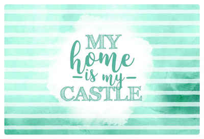 Platzset, Platzdeckchen / Tischset "My HOME ist my Castle" / Größe: 45 x 30 cm, Livepac Office