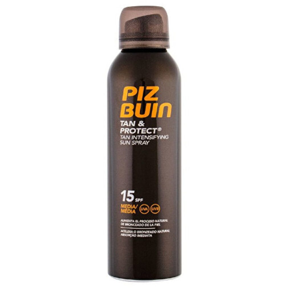 Piz Buin Sonnenschutzcreme Tan & Protect, LSF 15, wasserfest schnell einziehend