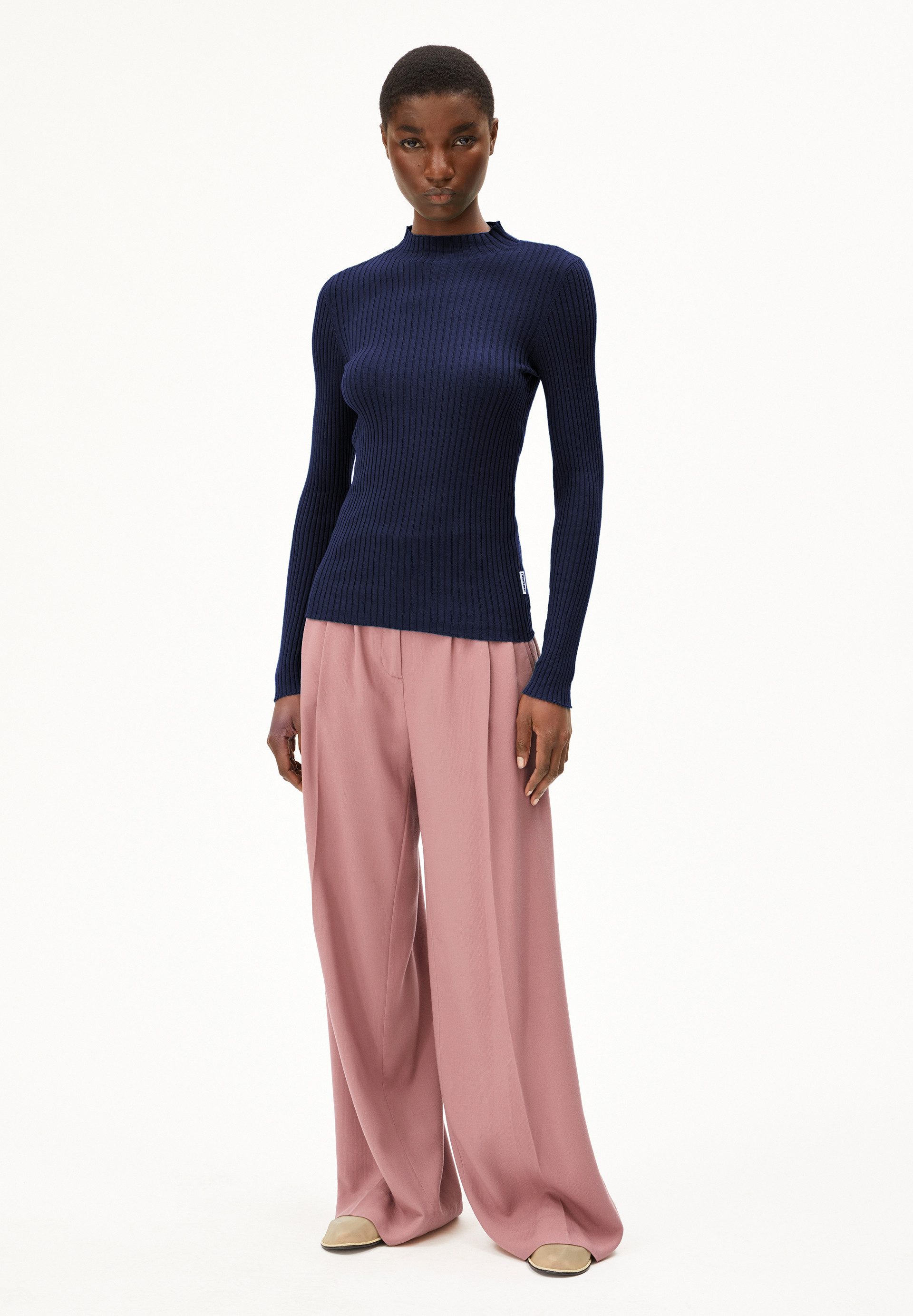 Armedangels Strickpullover ALAANIA Pullover Slim Fit aus Bio-Baumwolle Fitt günstig online kaufen