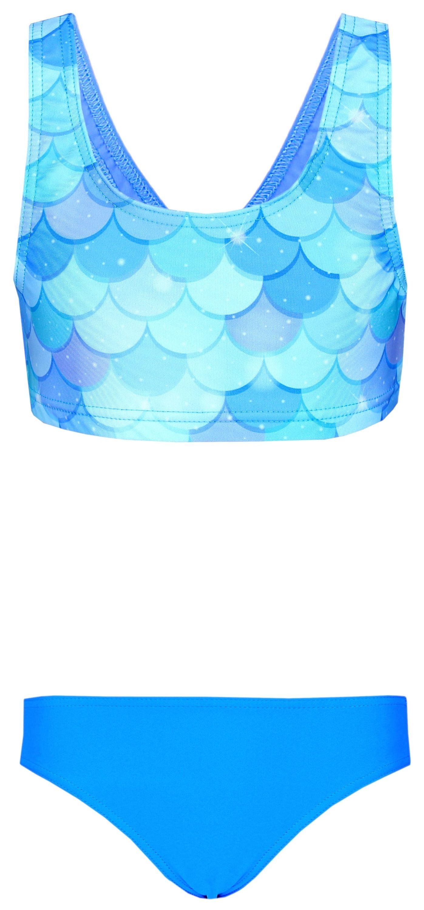 Aquarti Bustier-Bikini Aquarti Mädchen Sport Bikini Racerback Bustier & Bikinislip