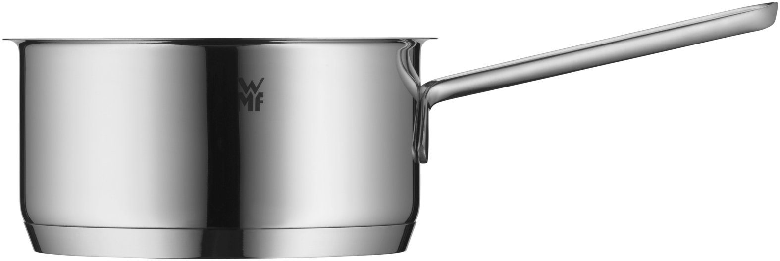 WMF Kasserolle Aparto Stielkasserolle, 16 cm, Cromargan Edelstahl rostfrei 18/10 (Aparto Stielkasserolle, 1-tlg., 16 cm), tropffreies Ausgießen, TransTherm-Allherdboden, hochglanzpoliert