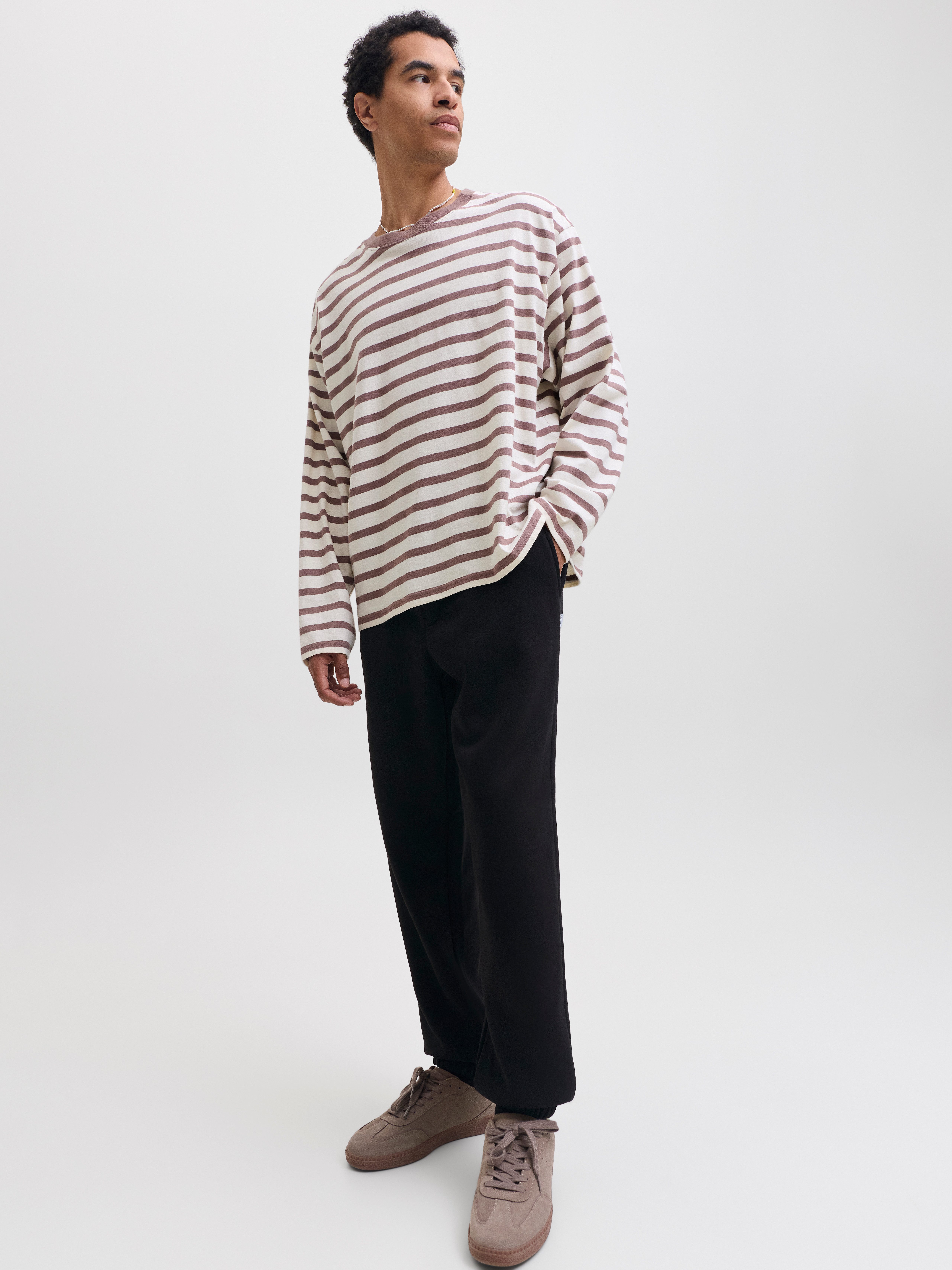 Jack & Jones Sweathose JPSTKARL BRADLEY SWEAT PANT CUFFED Materialmix, regular fit – Bild 5 von 5