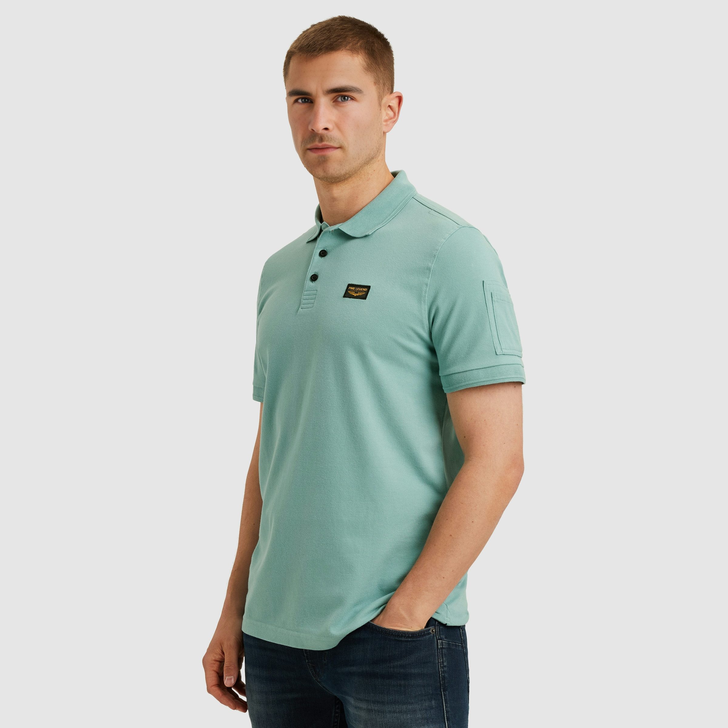 PME LEGEND Poloshirt mit Logostickerei günstig online kaufen