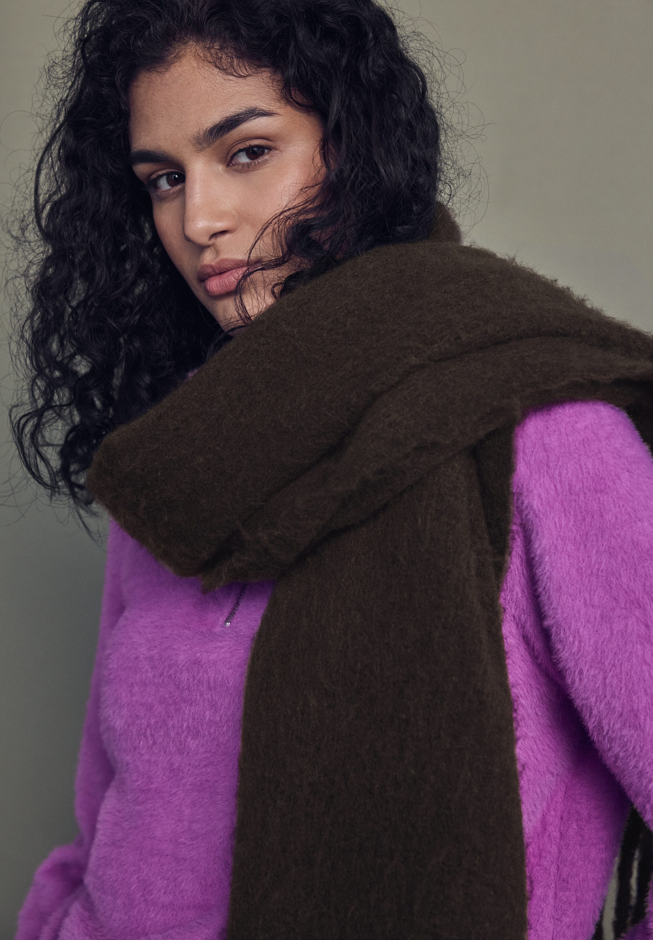 STREET ONE STUDIO Halstuch, mit Fransen am Saum günstig online kaufen