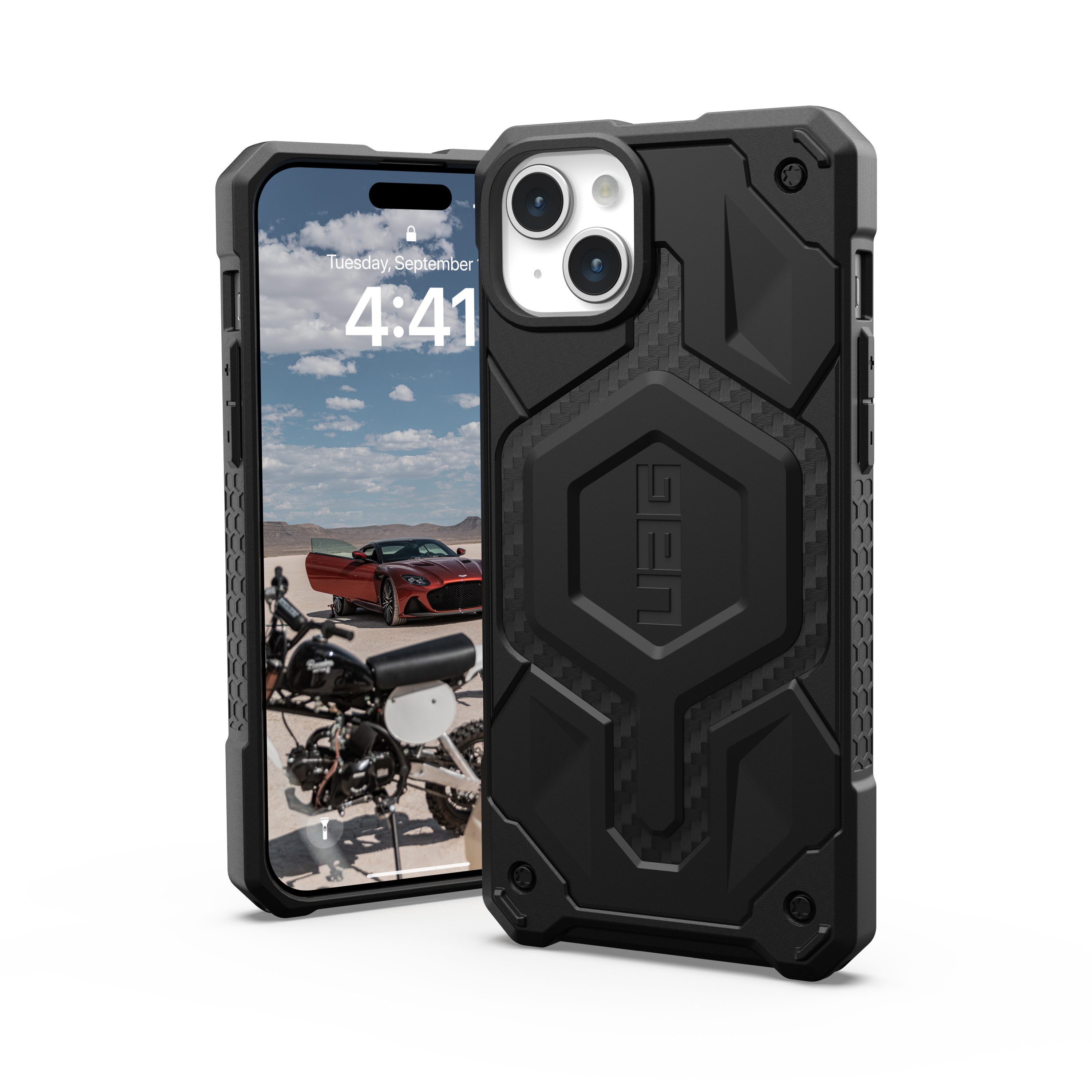UAG Handyhülle Monarch Pro - iPhone 15 Plus Hülle, [MagSafe optimiert, Fallschutz nach Militärstandard]