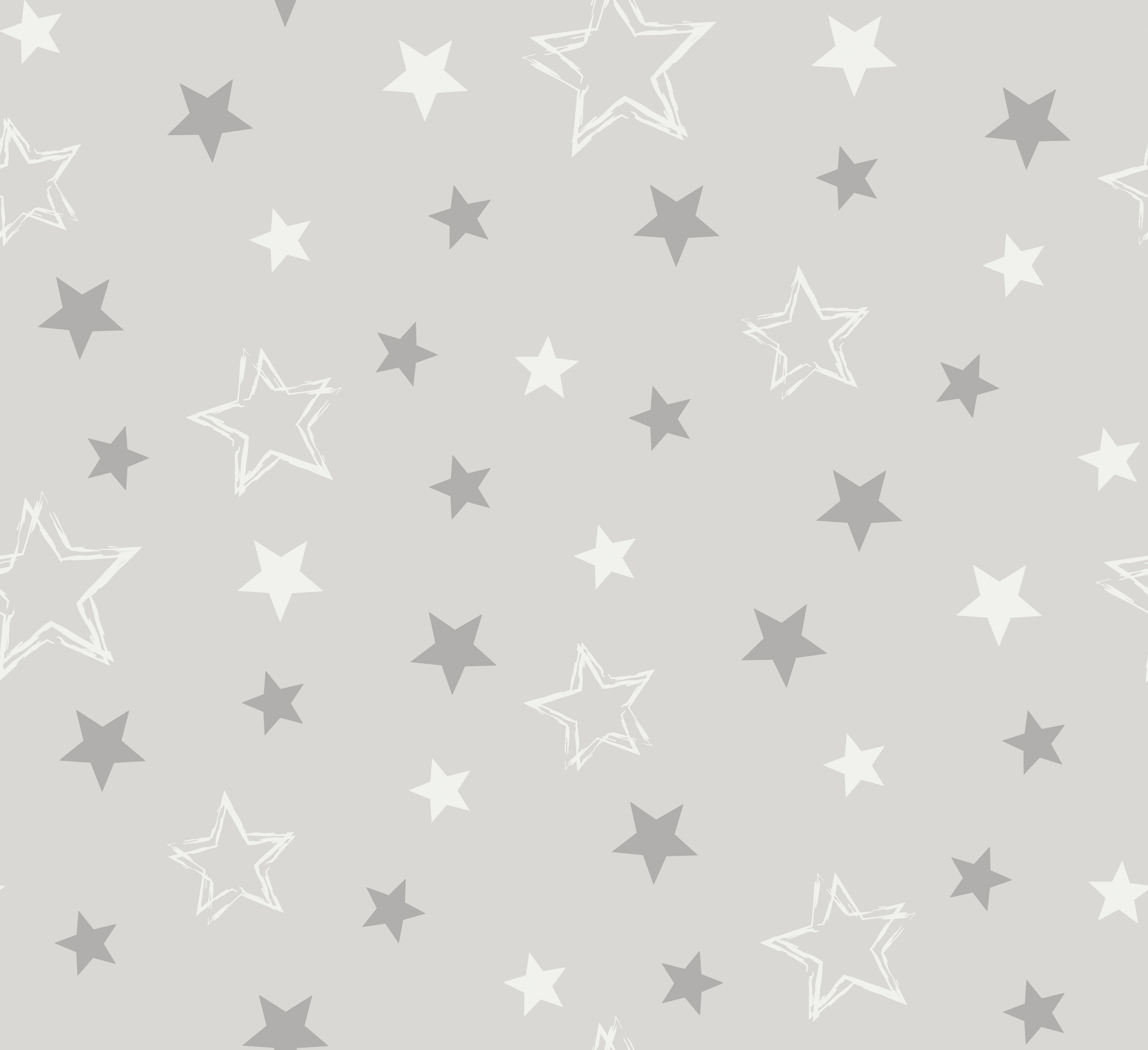 Vorhang STARRY, Ösen blickdicht, grau DELAVITA, (1 Größen bedruckt, blickdicht, St), verschiedene